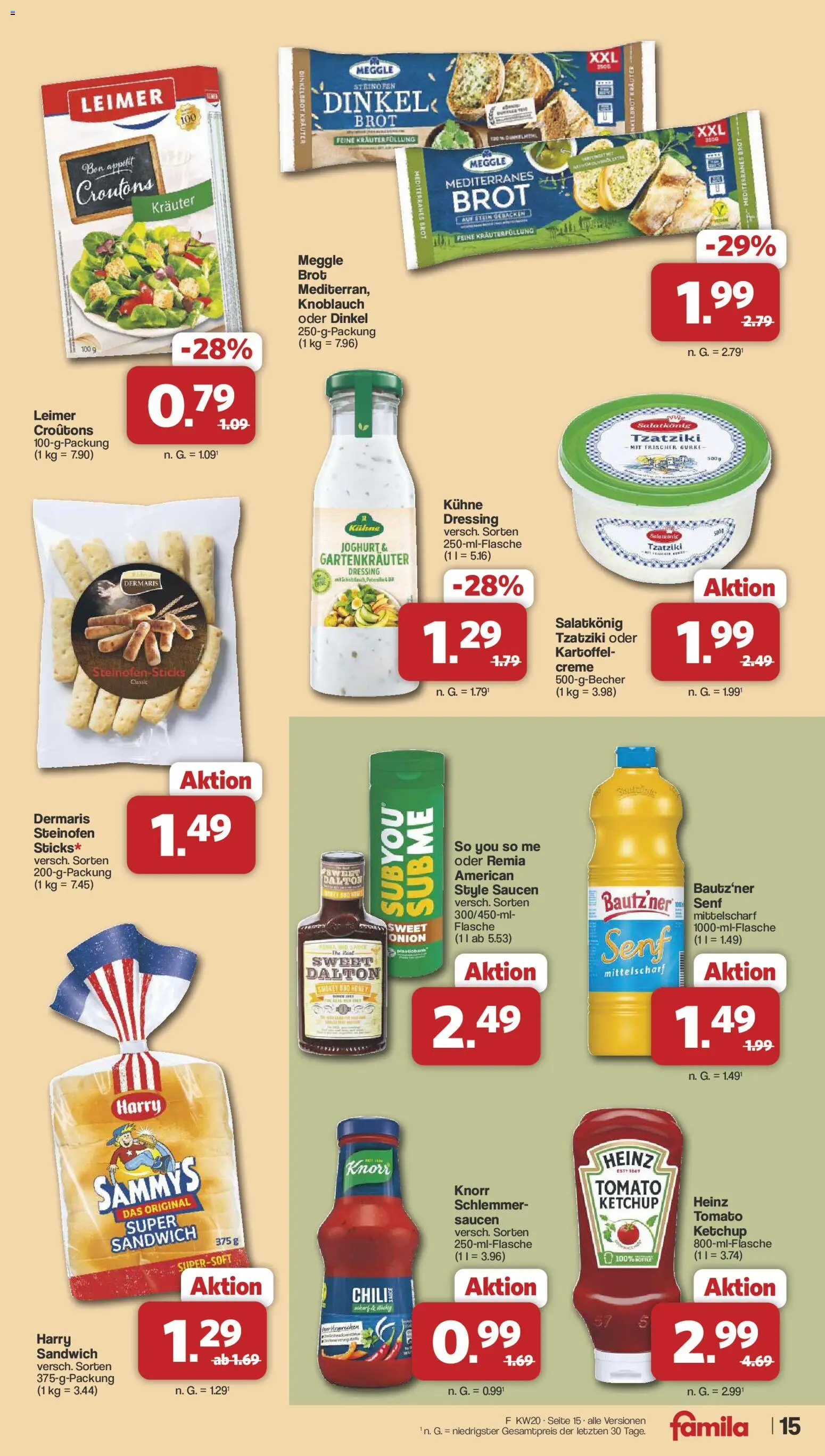 Famila Nordwest Prospekt 	 – gültig ab 11.05.2026 | Seite: 15 | Produkte: Joghurt, Chili, Brot, Ketchup