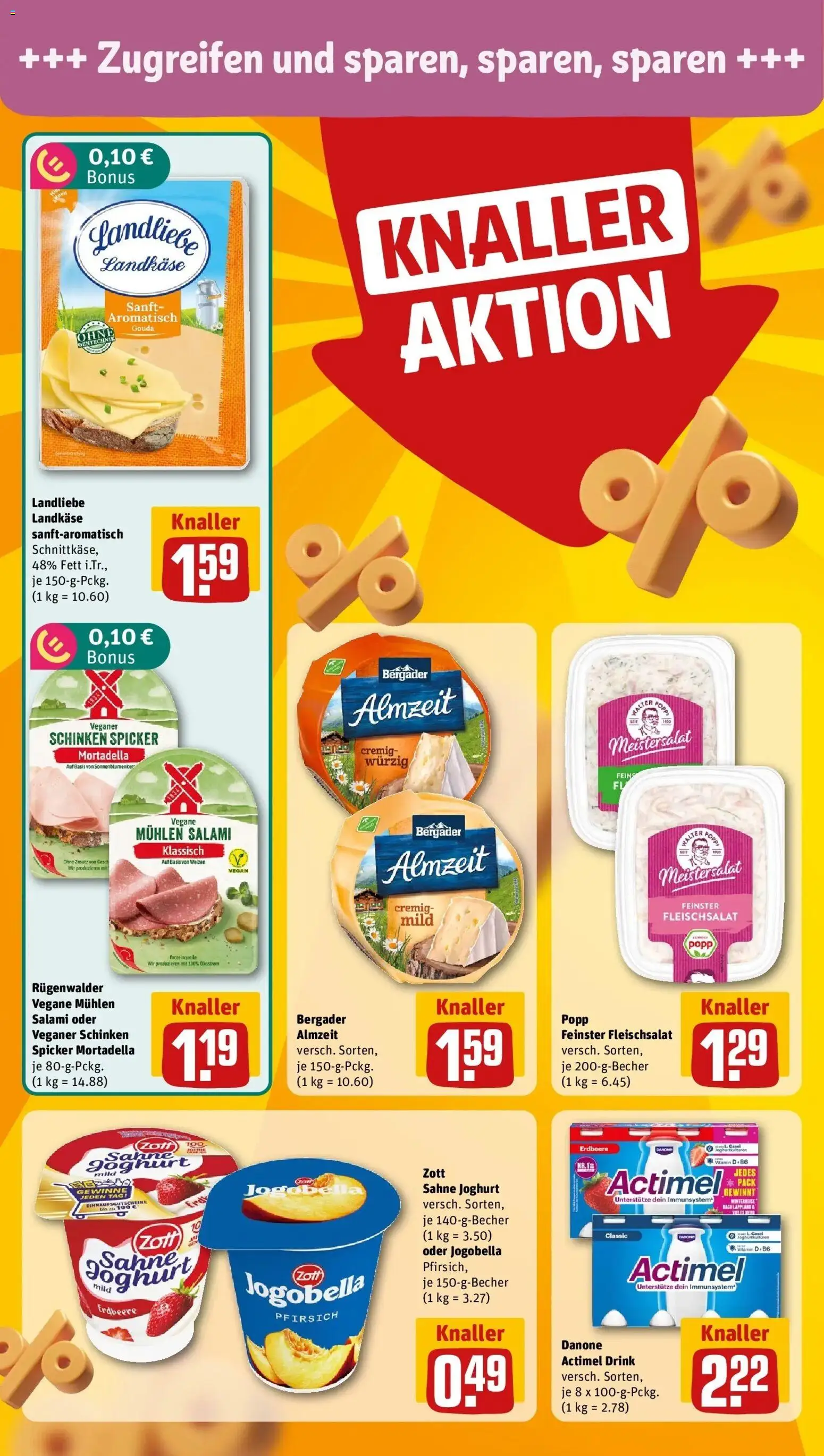 REWE Prospekt ab 14.09.2026 zum Blättern » Angebote | Seite: 12 | Produkte: Actimel, Joghurt, Gouda, Pfirsich