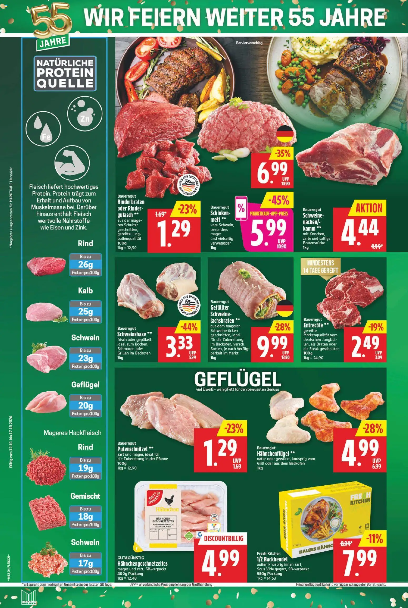 Marktkauf Prospekt – gültig ab 12.10.2026 | Seite: 4 | Produkte: Grill, Backofen, Schulter, Steak