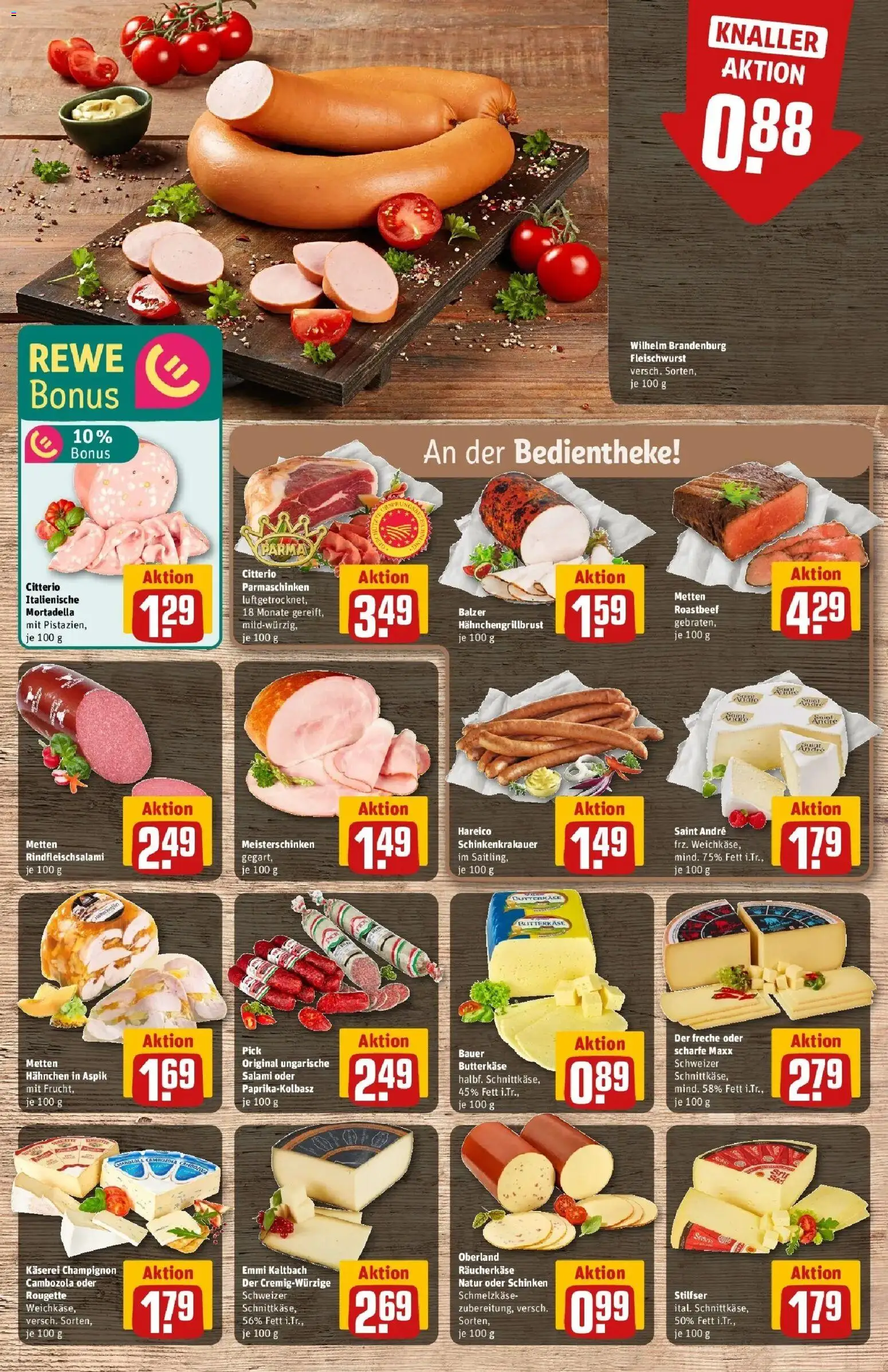 Rewe Prospekt Stadthagen – gültig ab 17.05.2026 | Seite: 11 | Produkte: Hahnchen, Butter, Roastbeef, Schinken