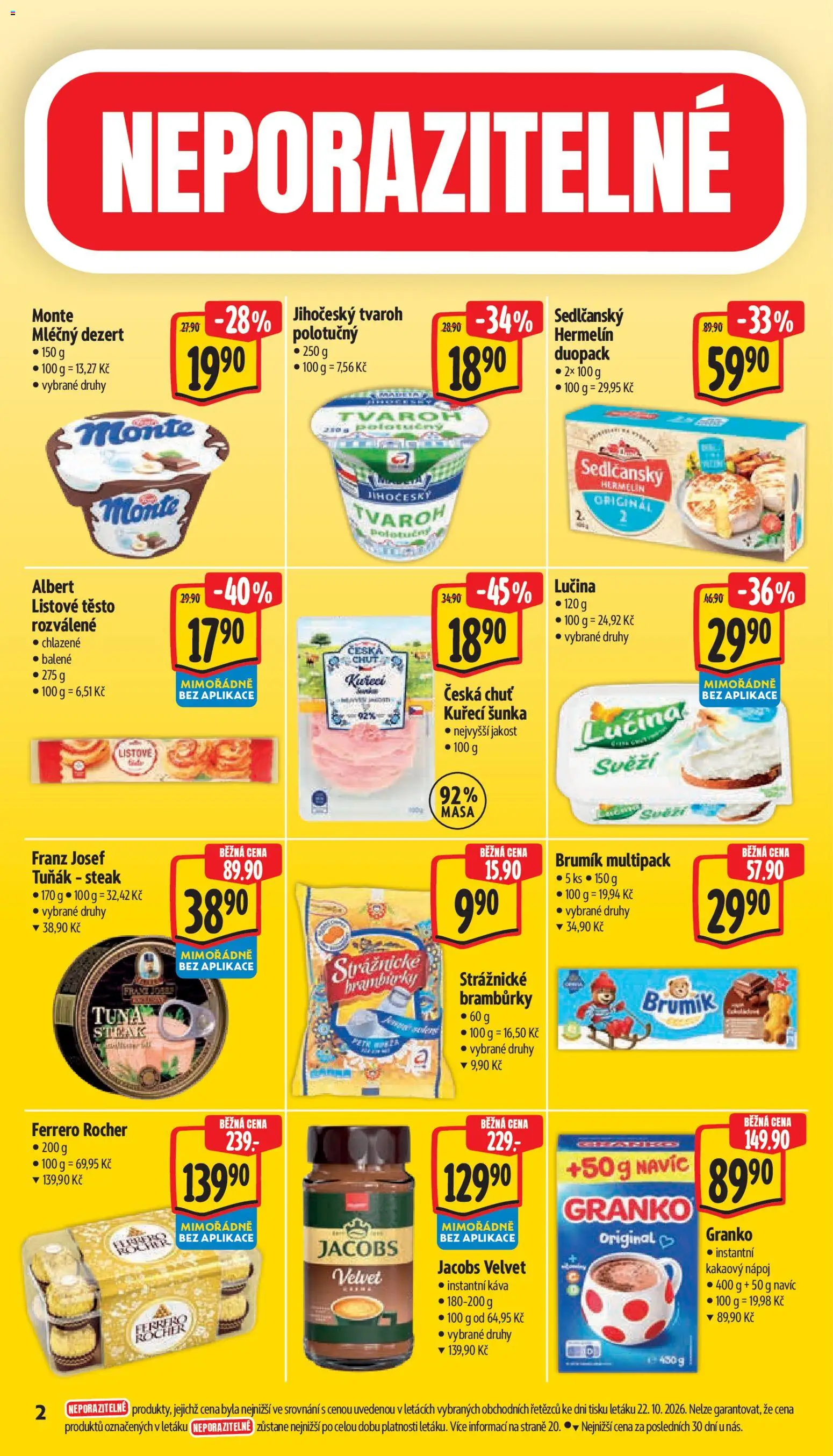 Albert leták - Supermarket  Bohnice od 28.10.2026 | Strana: 6 | Produkty: Tuňák, Strážnické brambůrky, Káva, Instantní káva