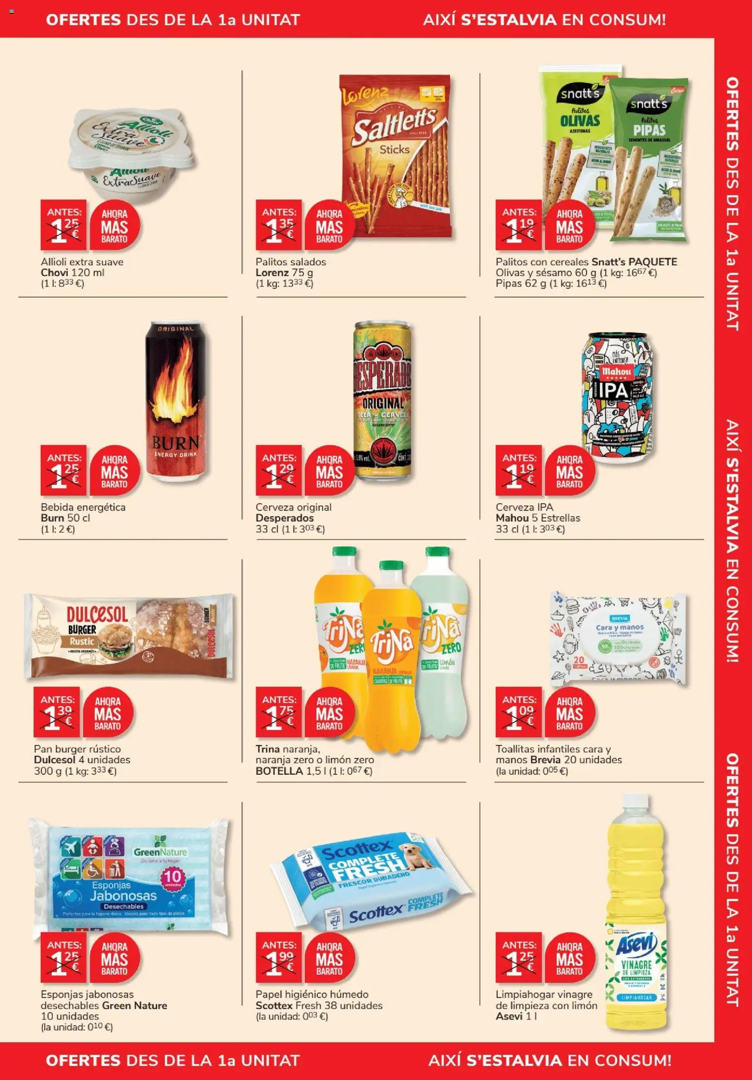 Consum folleto │ válido desde el 27/08/2026 | Página: 3 | Productos: Bebida energética, Papel higienico, Sésamo, Vinagre