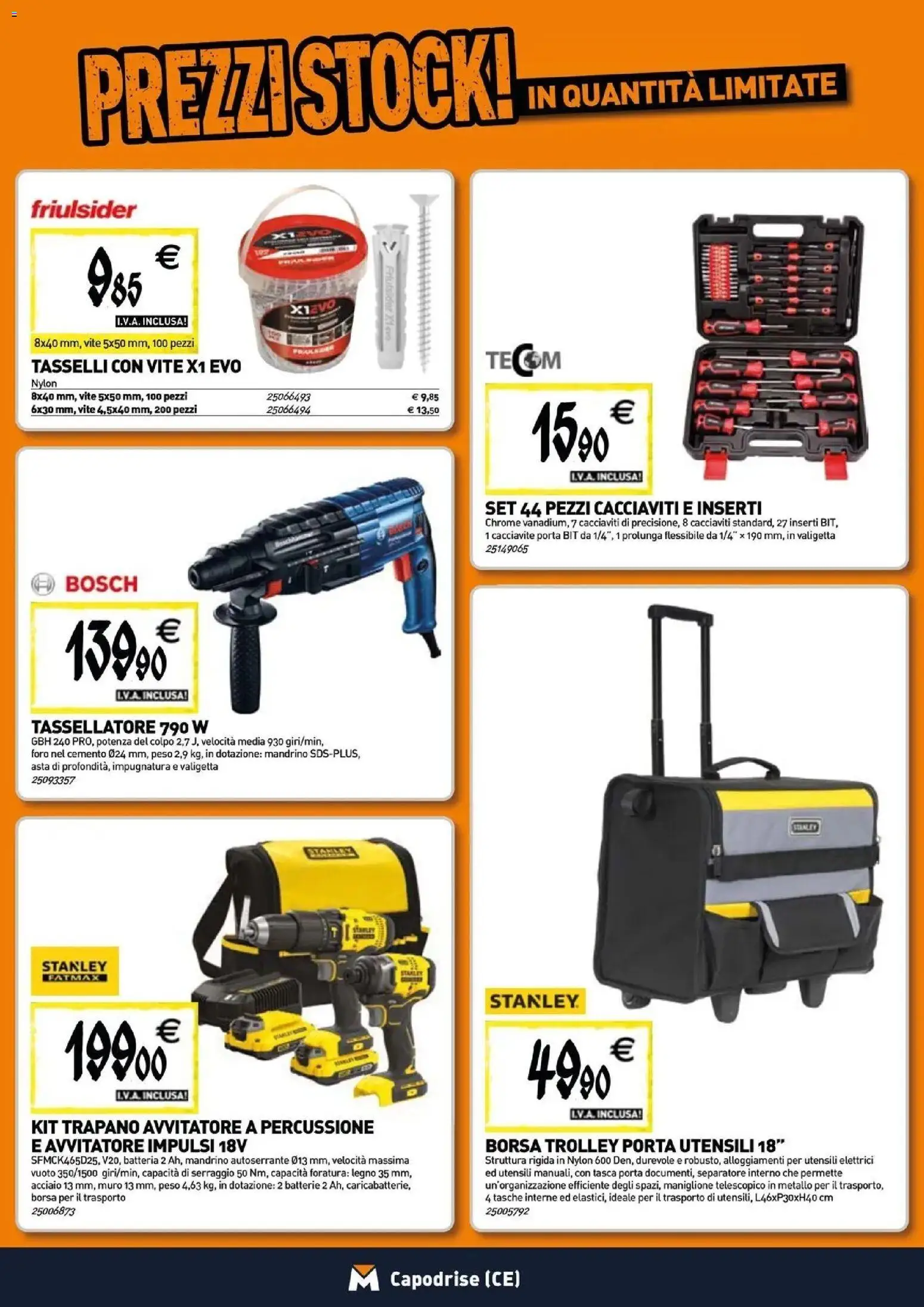 Volantino TECNOMAT del 29/10/2026 | Pagina: 18 | Prodotti: Avvitatore, Trapano, Trolley, Valigetta