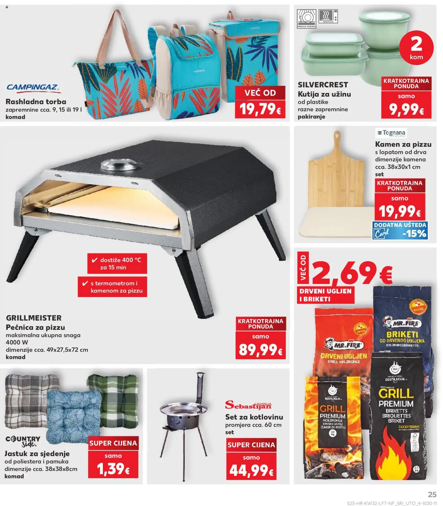 Kaufland HR akciós ujság - amely érvényes a következő dátumtól: 2026.08.06. | Oldal: 25 | Termékek: Grill