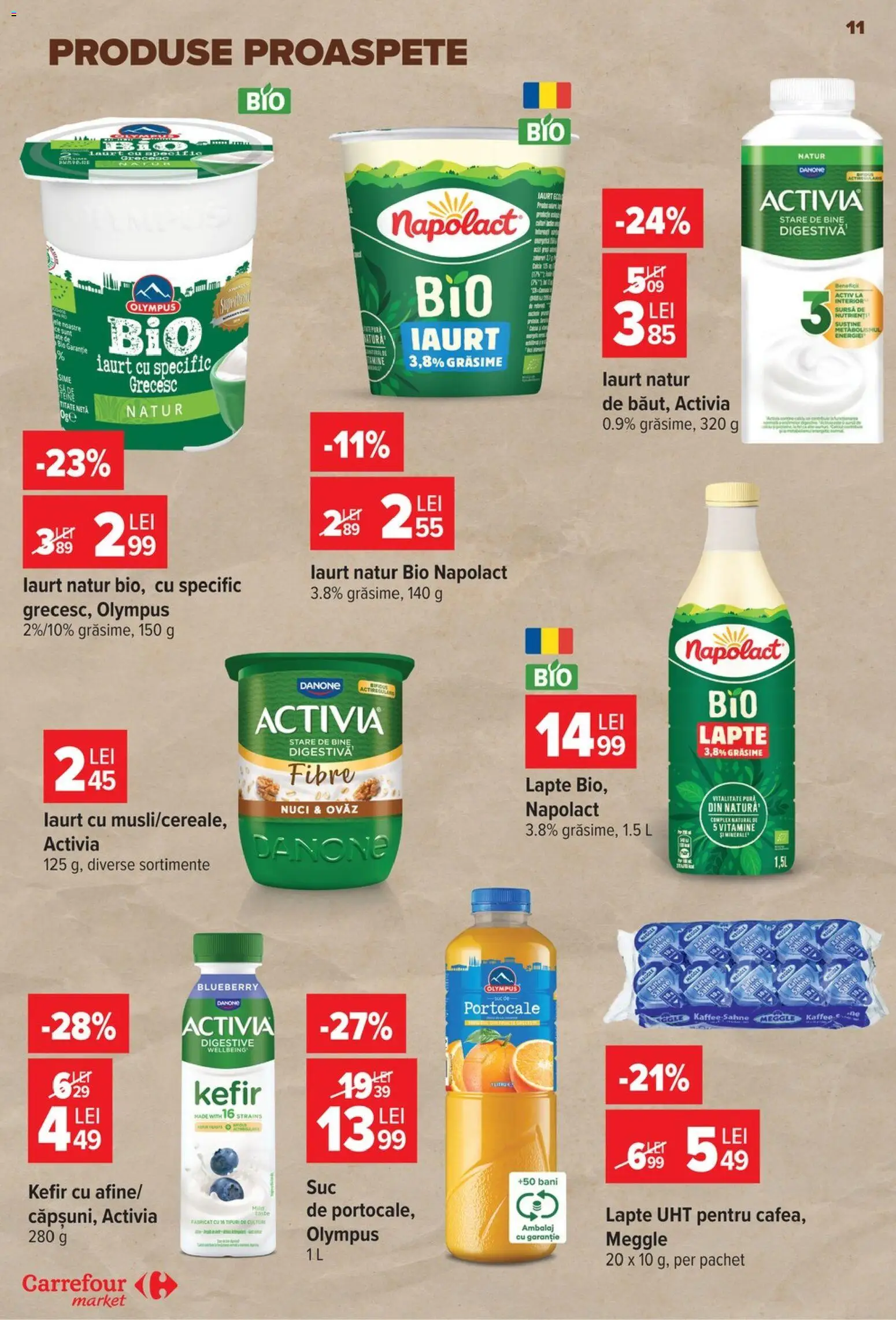 Noul catalog Carrefour – valabil de la 08.07.2026 | Pagină: 12 | Produse: Mătură, Lapte, Iaurt, Kefir