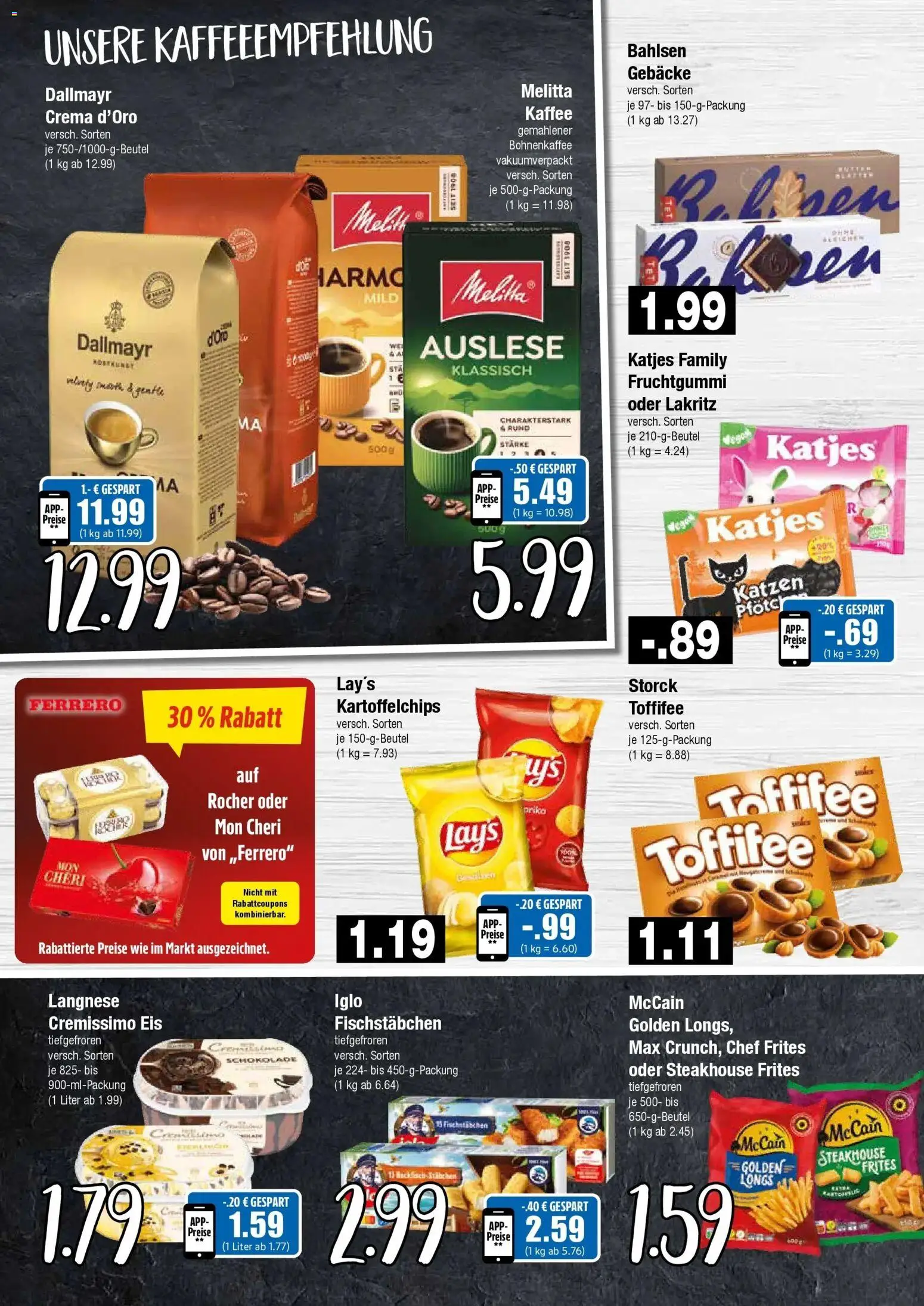 Edeka Prospekt Hamburg (ab 07.09.2026) » Angebote Online | Seite: 6 | Produkte: Langnese, Fischstabchen, Eis, Mon cheri
