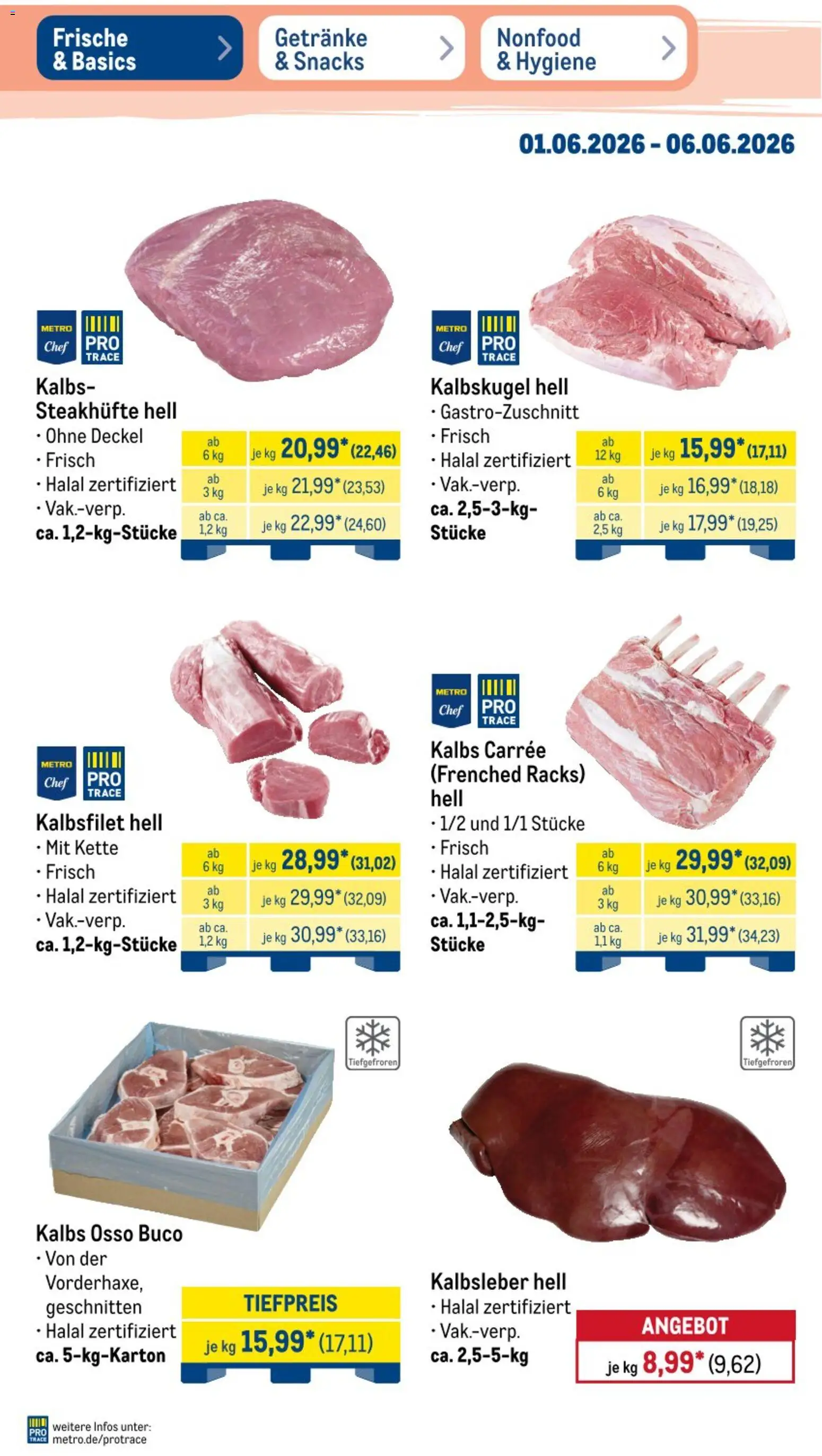 Metro NonFood-Angebote – gültig ab 01.06.2026 | Seite: 32 | Produkte: Kalbsleber