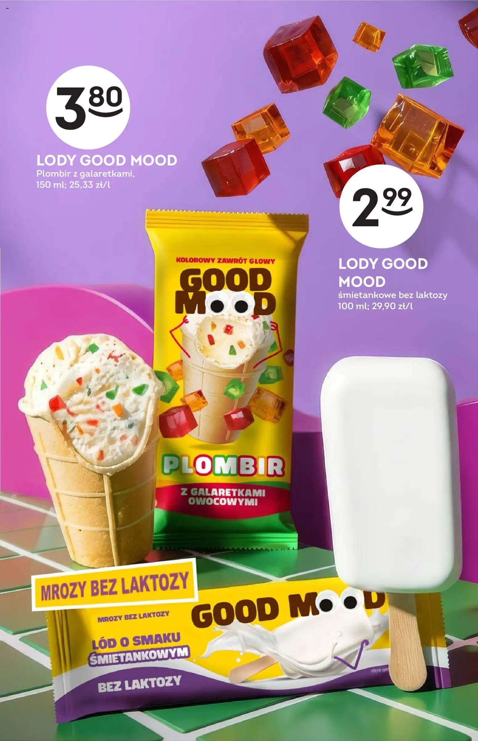 Żabka gazetka - Katalog lodowy od 15.07.2026 | Strona: 9 | Produkty: Bez laktozy, Lody