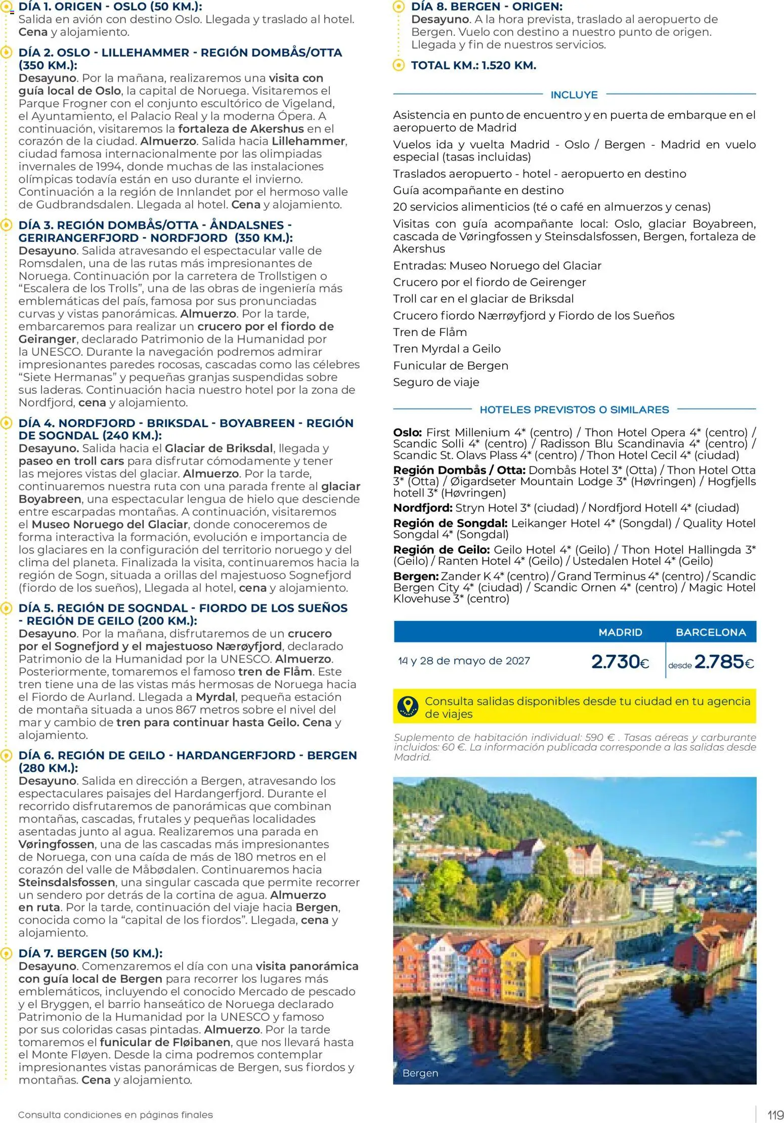 Viajes El Corte Inglés Club de Vacaciones otoño primavera │ válido desde el 01/09/2026 | Página: 119