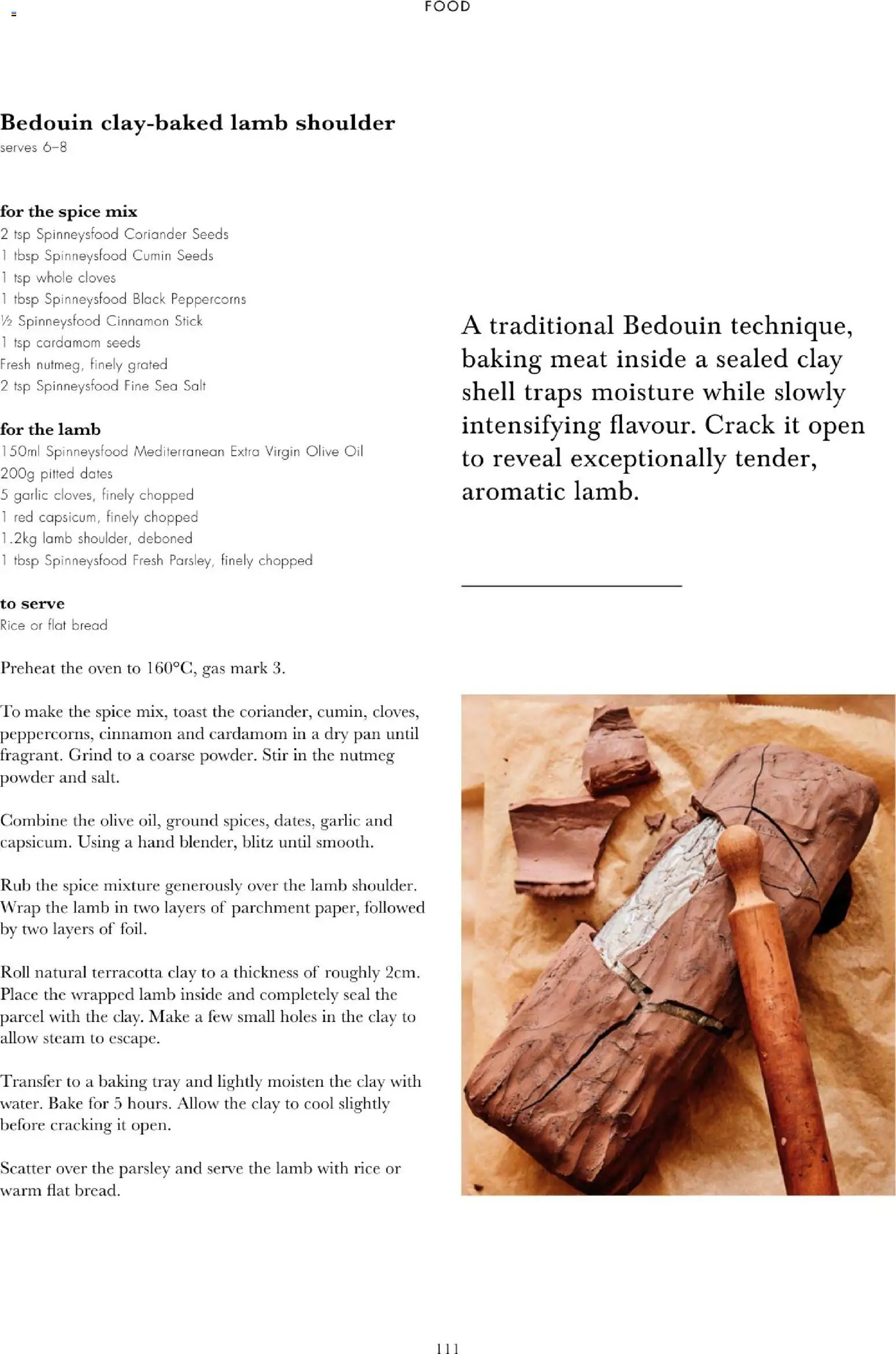 {H1} | Page: 113 | Products: Parsley, Bread, Tray, Clay