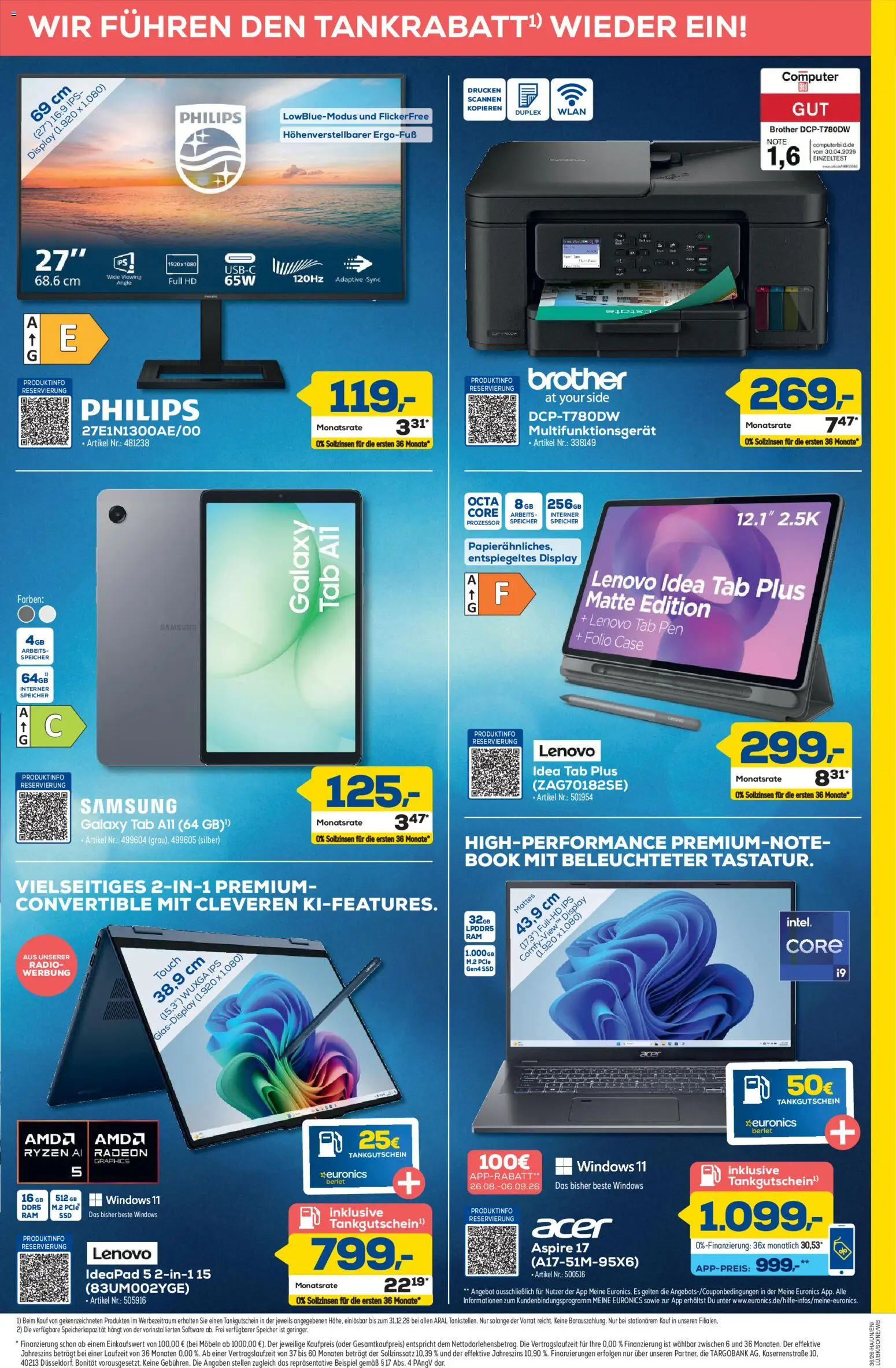 Euronics Prospekt Berlet – gültig ab 27.08.2026 | Seite: 5 | Produkte: Lenovo, Philips, Samsung, Radio