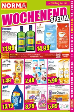 Norma Flugblatt ab 20.07.2026 gültig | Seite: 16 | Produkte: Schokolade, Tee, Fleckenentferner, Waschmittel