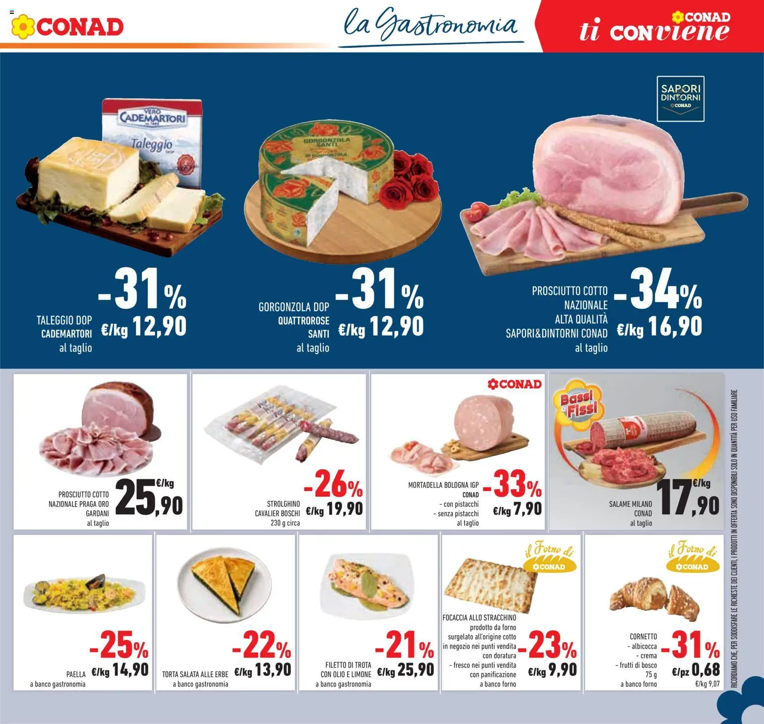 Volantino Conad del 26/08/2026 | Pagina: 9 | Prodotti: Erbe, Olio, Mortadella, Croissant