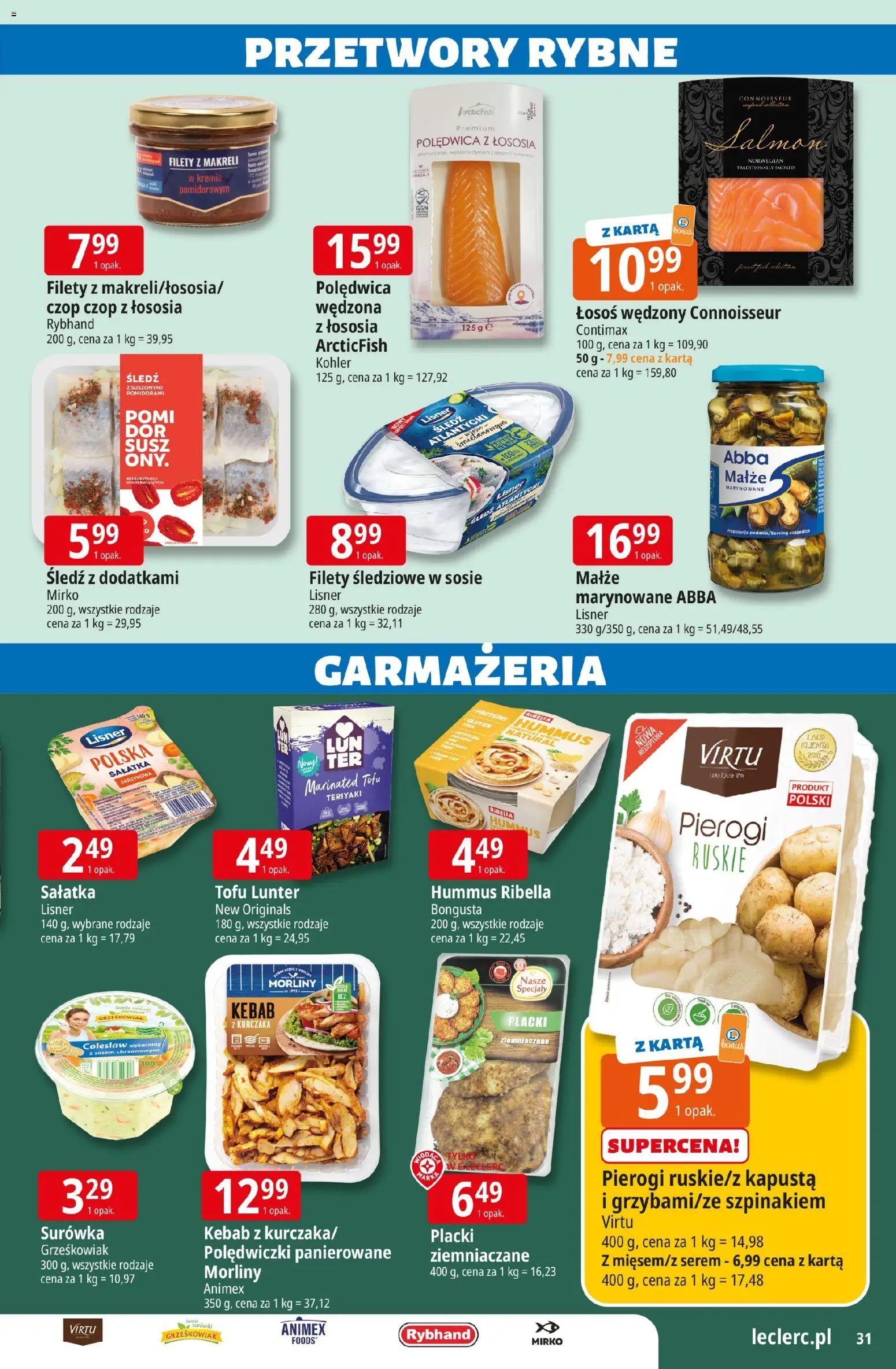 E.Leclerc gazetka - Wrocław od 10.03.2026 | Strona: 31 | Produkty: Kebab, Tofu, Hummus, Sałatka