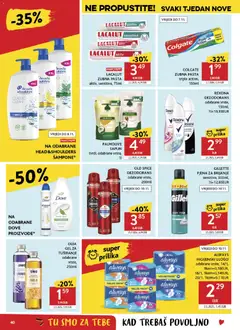 Konzum HR akciós újság - amely érvényes a következő dátumtól: 2026.10.28. | Oldal: 40 | Termékek: Gillette, Palmolive, Always, Gél