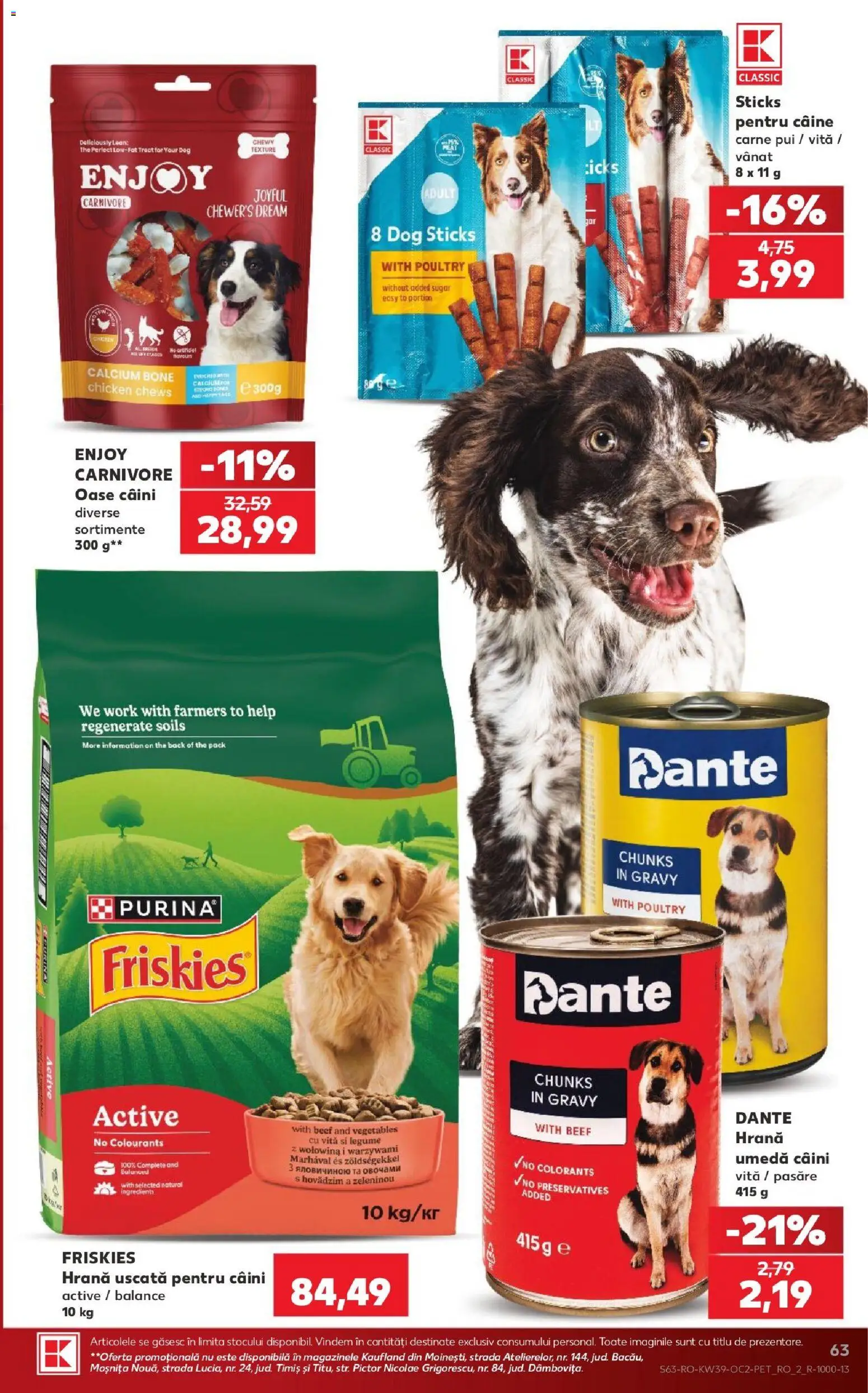 Kaufland RO akciós ujság - amely érvényes a következő dátumtól: 2026.09.23. | Oldal: 63 | Termékek: Friskies