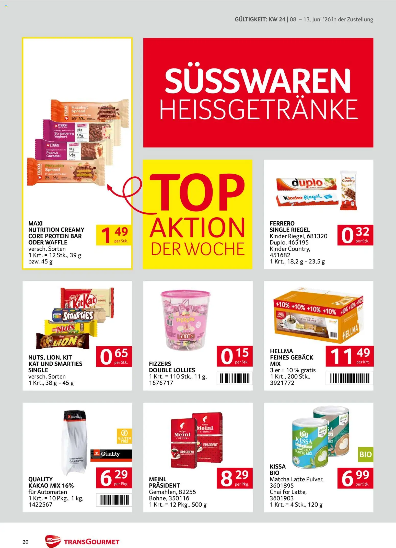 Transgourmet Zustellaktion gültig ab 08.06.2026 | Seite: 20