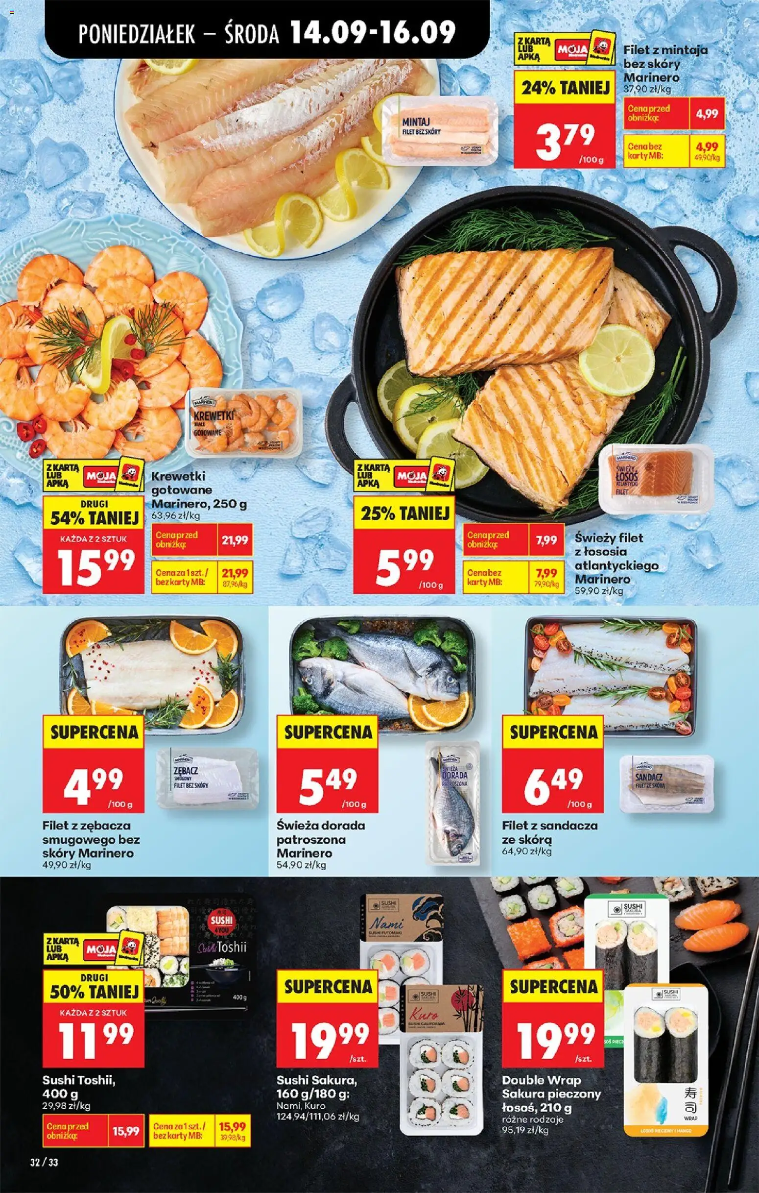 Biedronka Polsko leták od 14.09.2026 | Strana: 42 | Produkty: Mango, Sushi, Filet, Karty