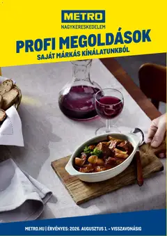 Metro Profi megoldások - amely érvényes a következő dátumtól: 2026.08.01.