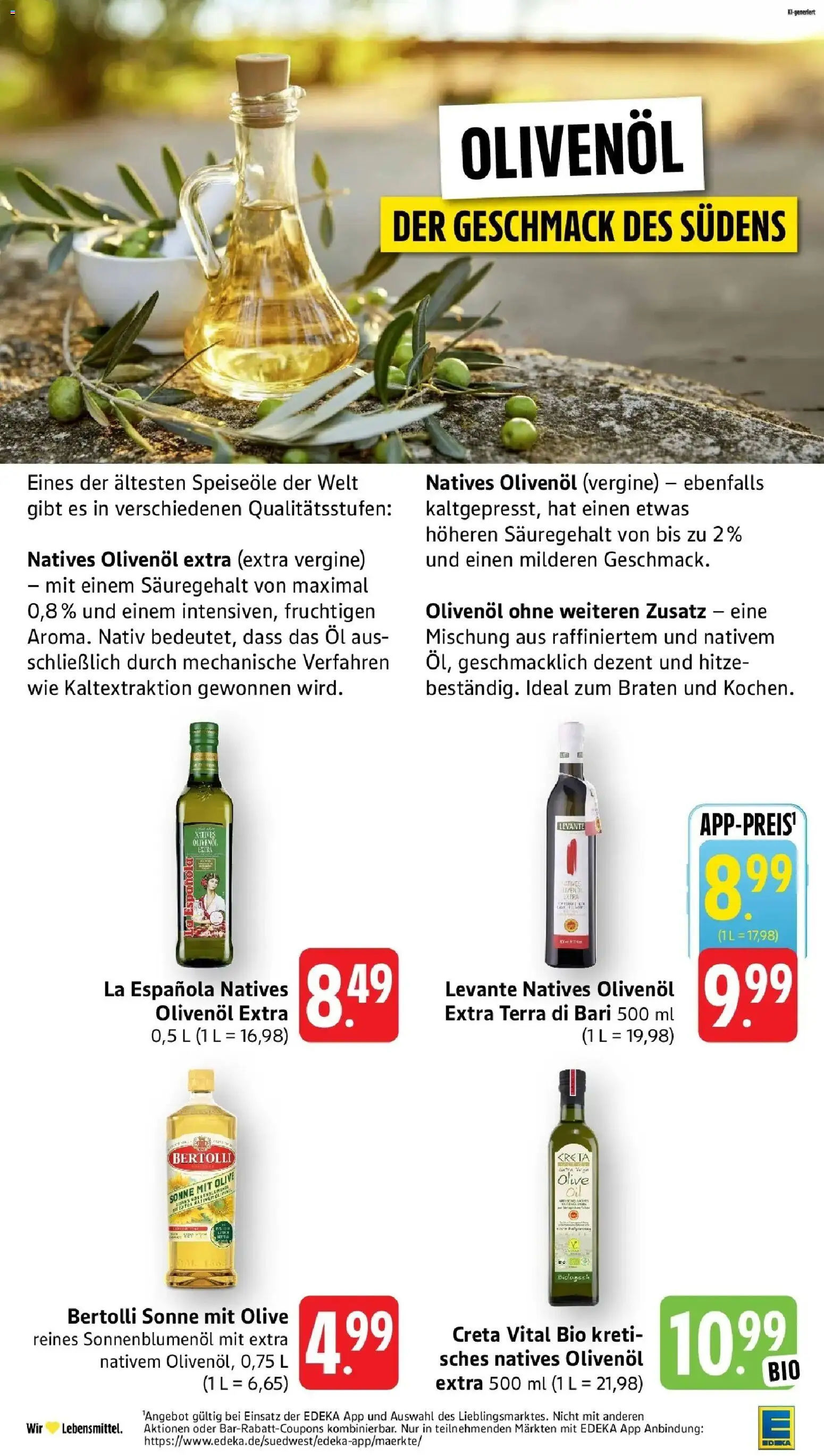 Edeka Prospekt Calw (ab 03.08.2026) » Angebote Online | Seite: 24 | Produkte: Öl, Sonnenblumenol, Olivenol