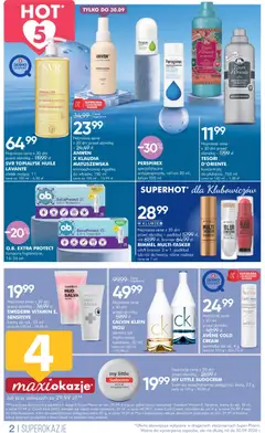 Pogląd oferty "Super-pharm gazetka" - ważna od 19.09.2026 | Strona: 2 | Produkty: Tampony, Róż, Lotion, Woda