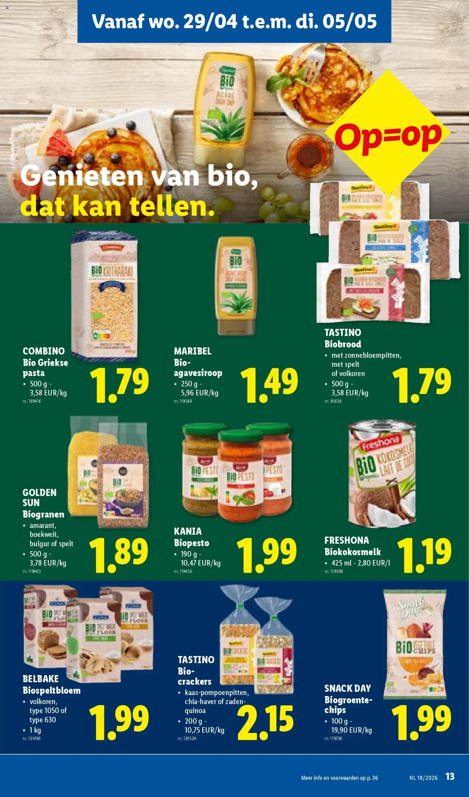 {H1} | Pagina: 13 | Producten: Pasta, Chips, Quinoa, Kan