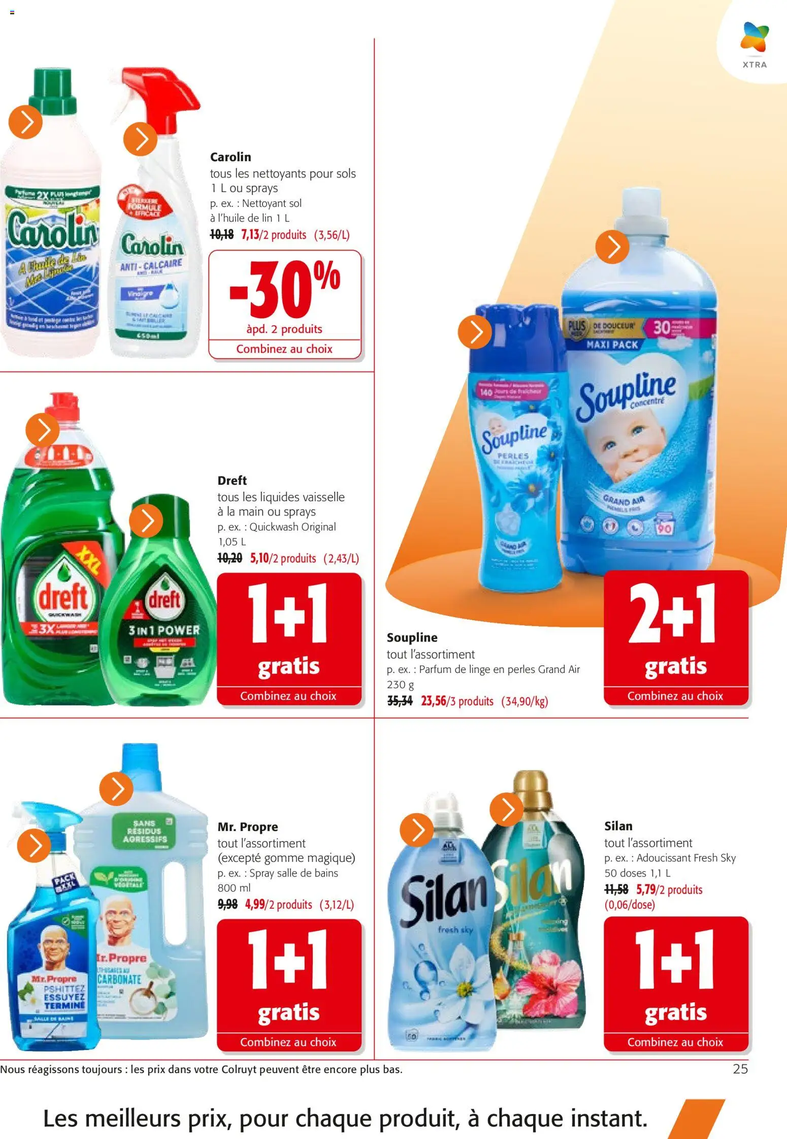 {H1} | Page: 25 | Produits: Vaisselle, Parfum, Soupline, Adoucissant