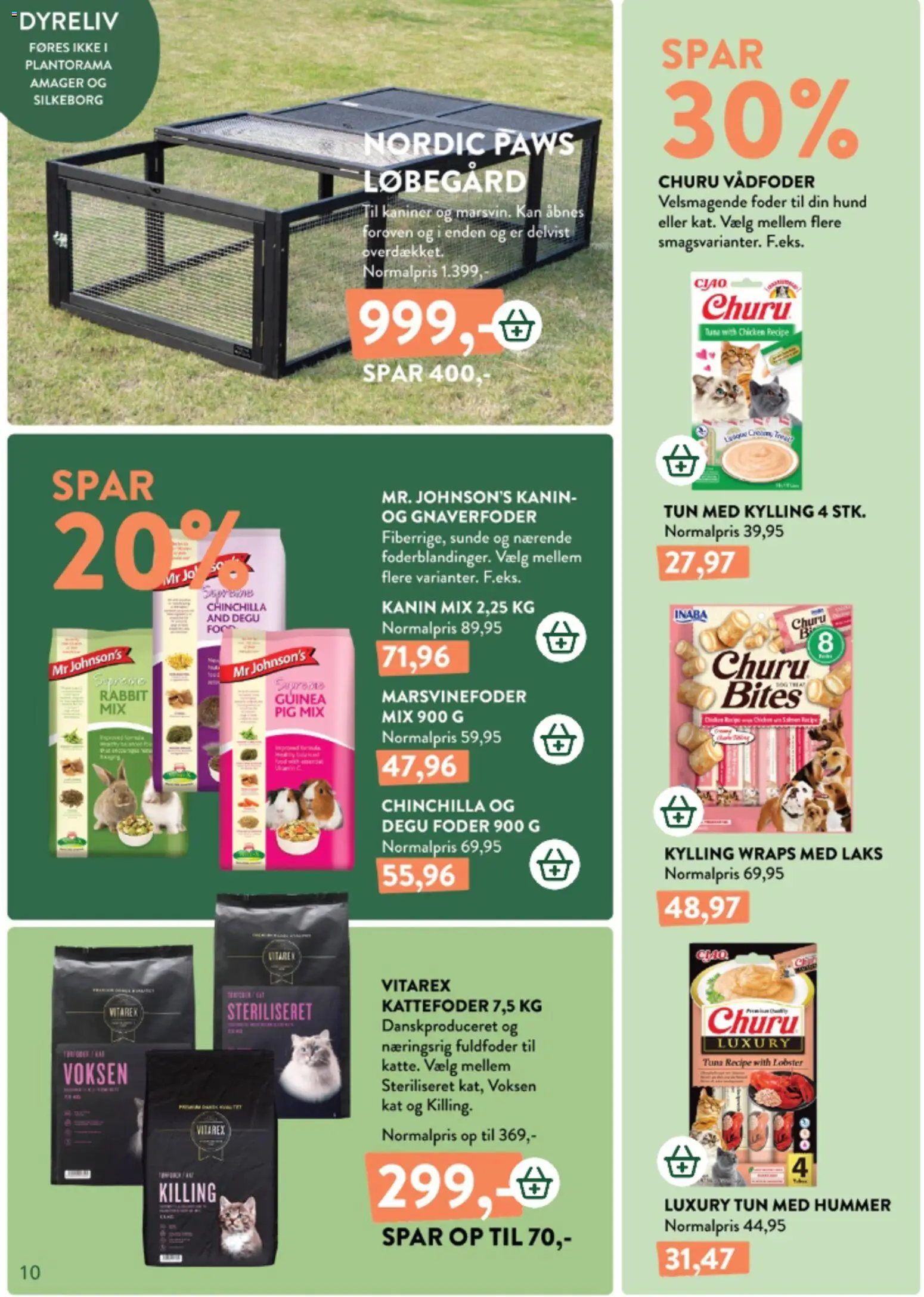 Plantorama tilbudsavis – gyldig fra 22.05.2026 | Side: 10 | Produkter: Hummer, Tun, Kattefoder