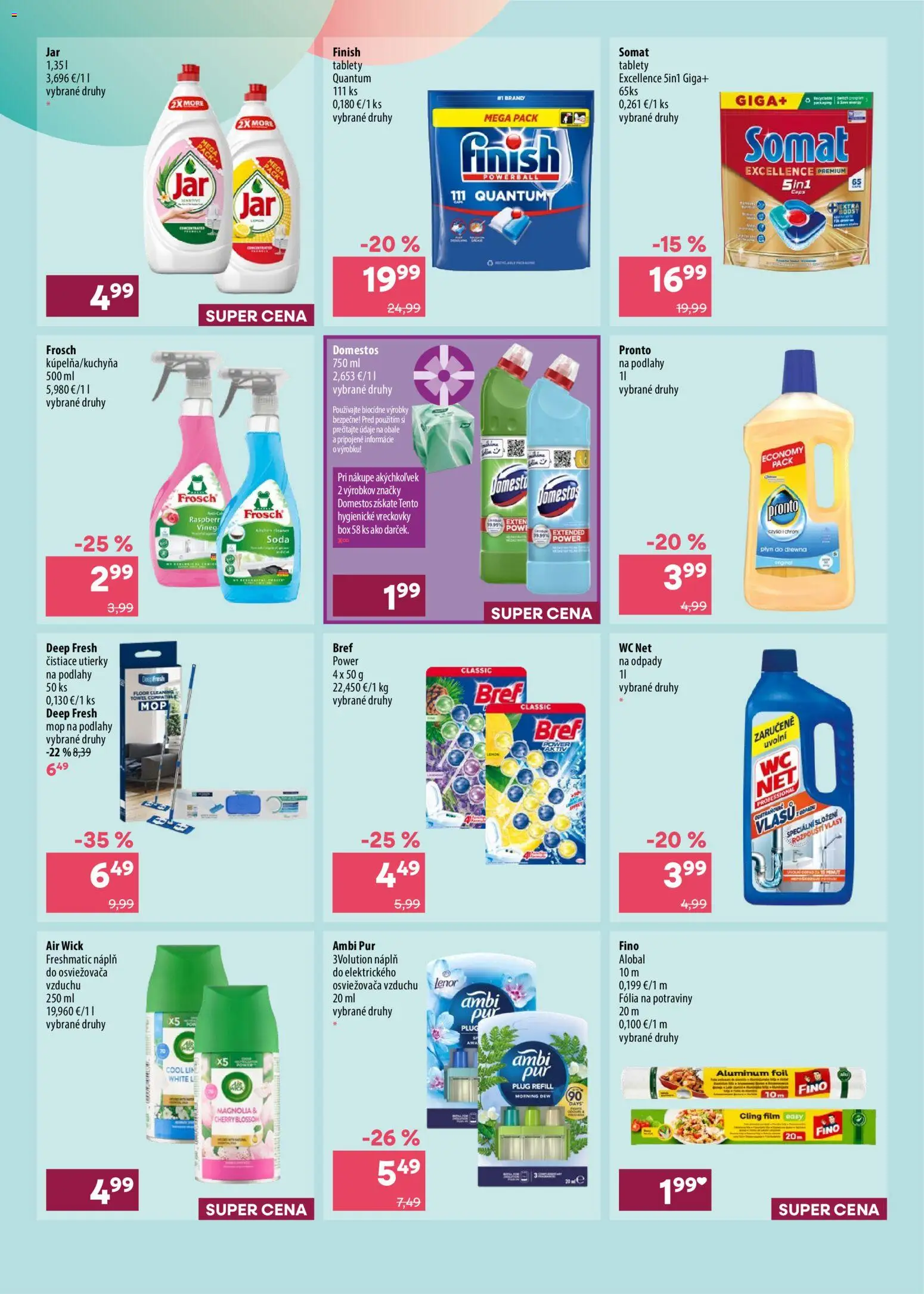 Nové 101 drogerie akcie – leták je platný od 19.08.2026 | Strana: 8 | Produkty: Alobal, WC NET, Utierky, Lenor