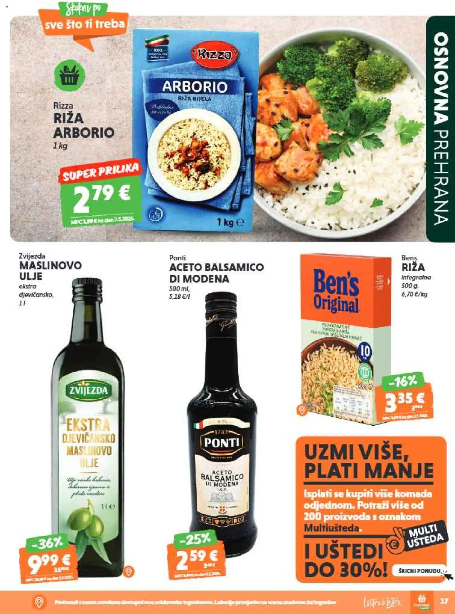 Studenac katalog | vrijedi od 13.05.2026 | Stranica: 17 | Proizvodi: Ulje, Riža, Balsamico