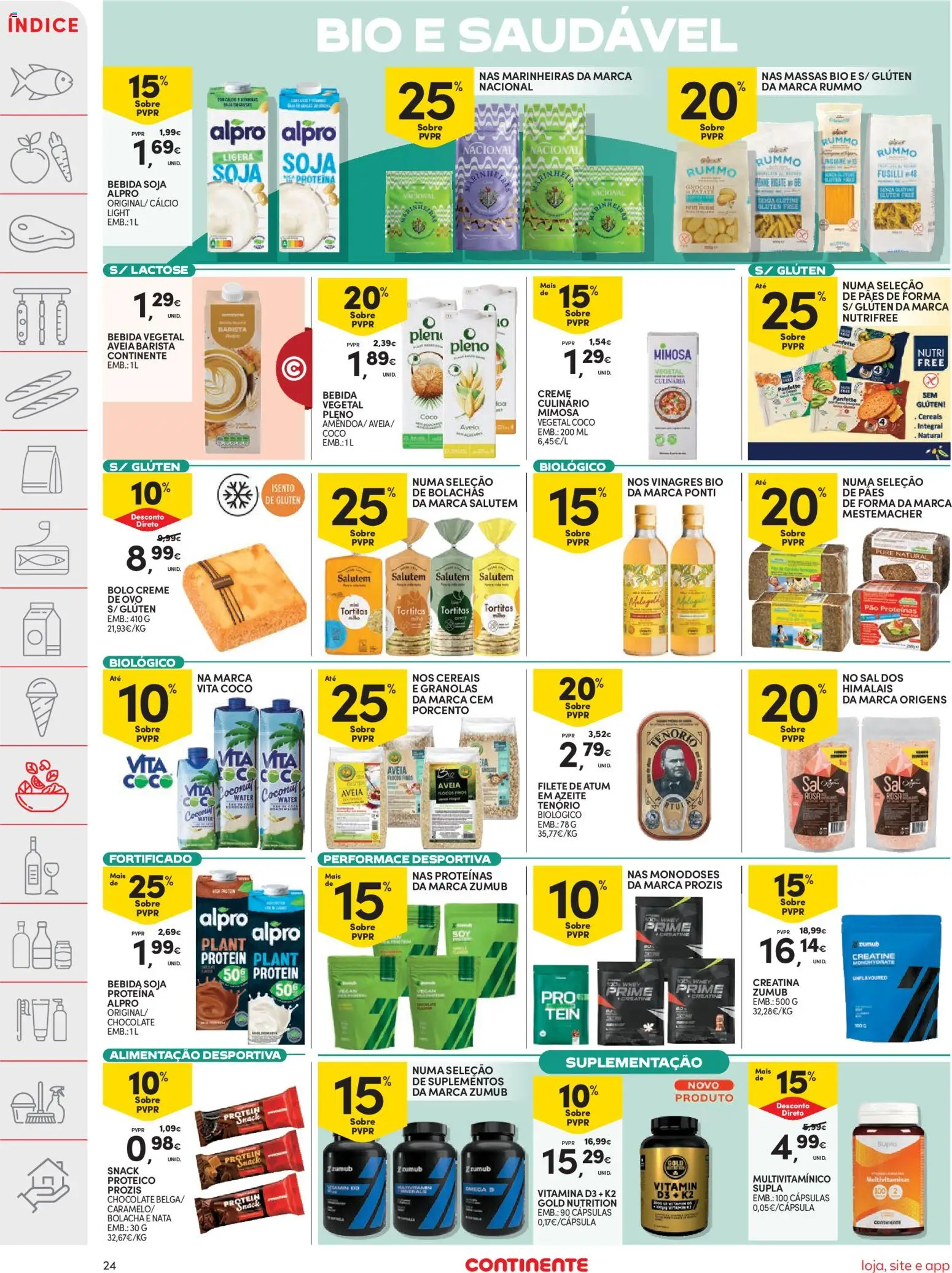 Continente folheto │ válido de 29/09/2026 | Página: 24 | Produtos: Bolachas, Pão, Coco, Flocos