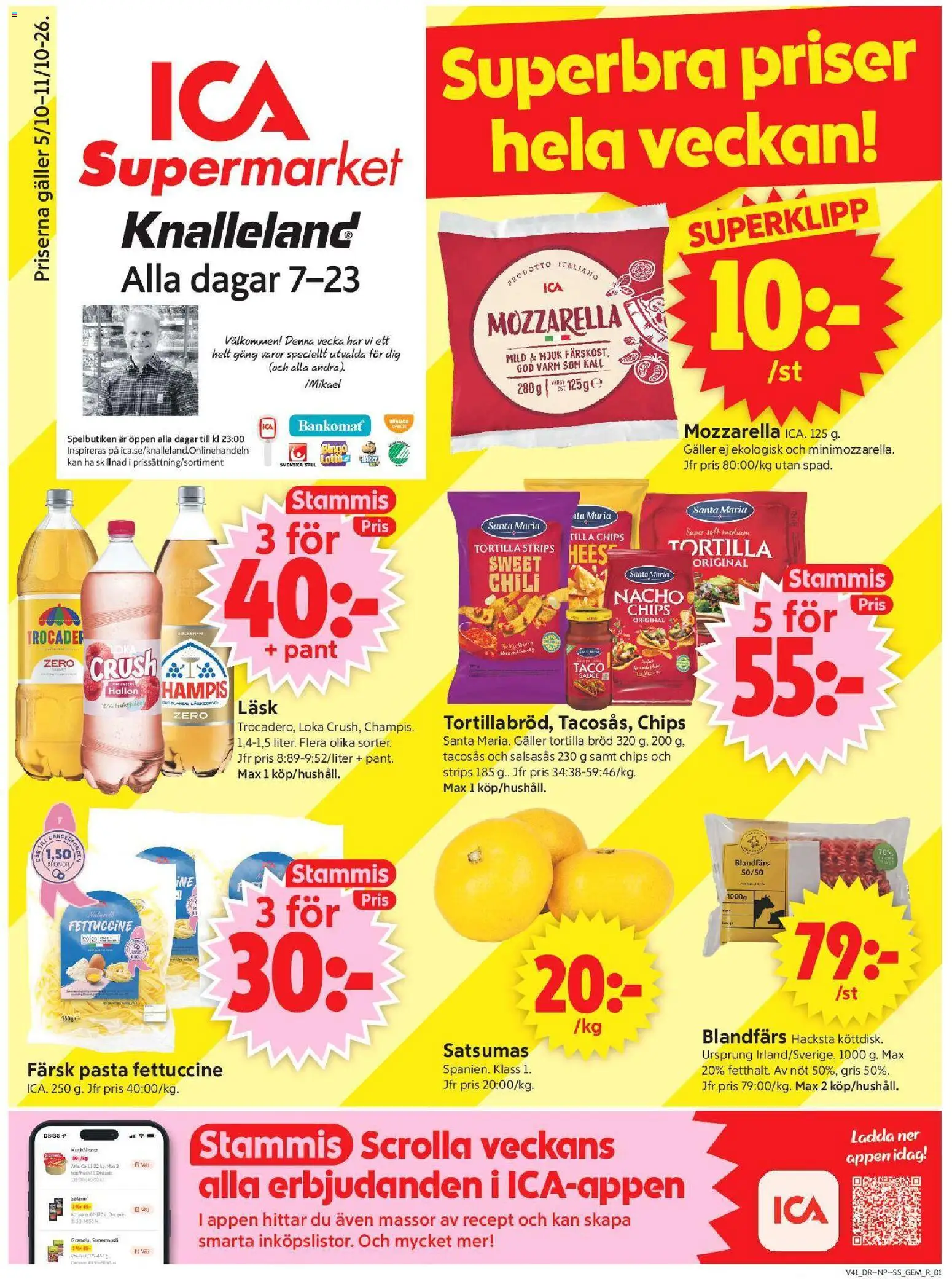 ICA Supermarket reklamblad aktuell från 05/10/2026 | Sida: 1