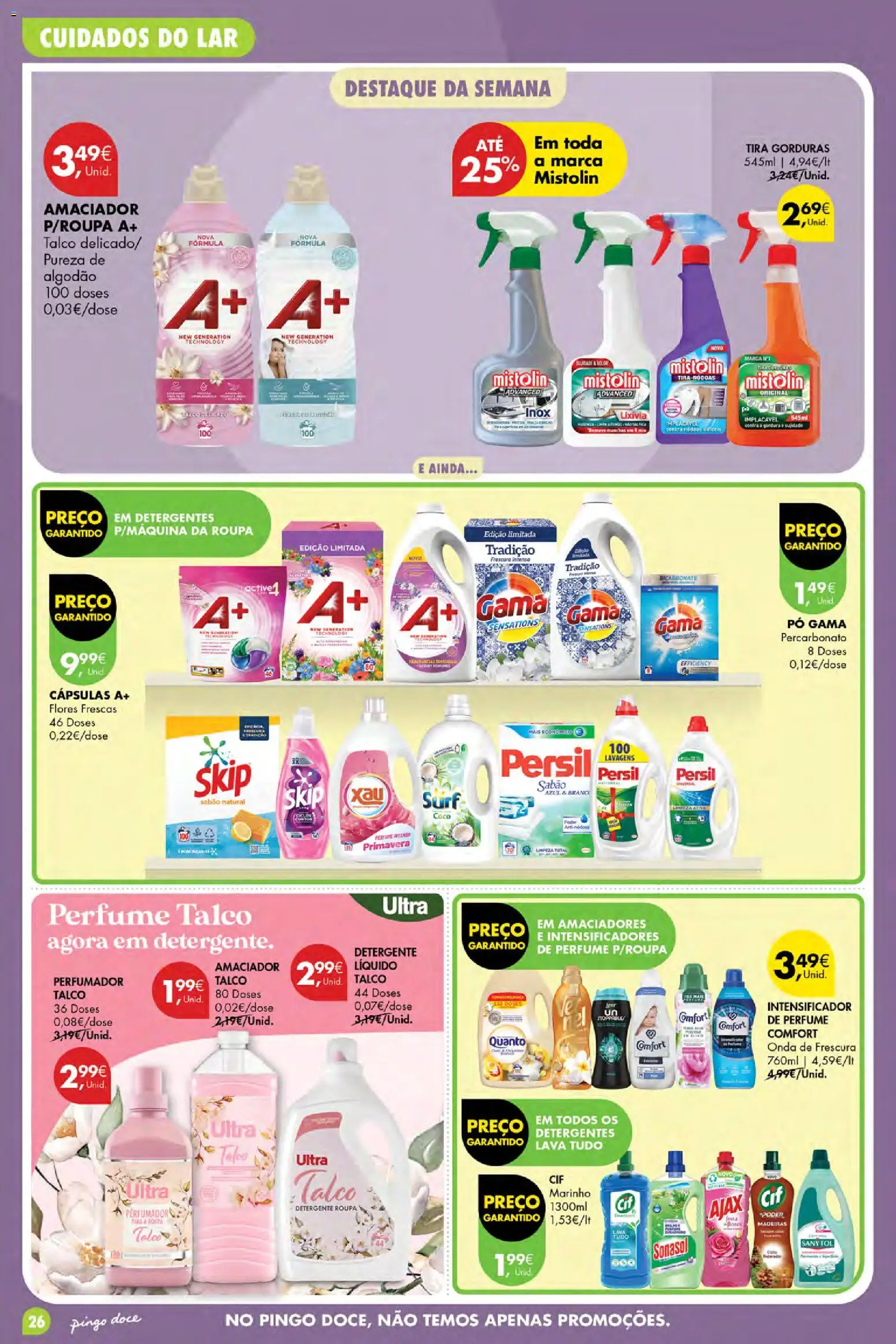 Pingo Doce Poupe Esta Semana Açores │ válido de 06/08/2026 | Página: 26 | Produtos: Algodão, Detergente, Persil, Coco