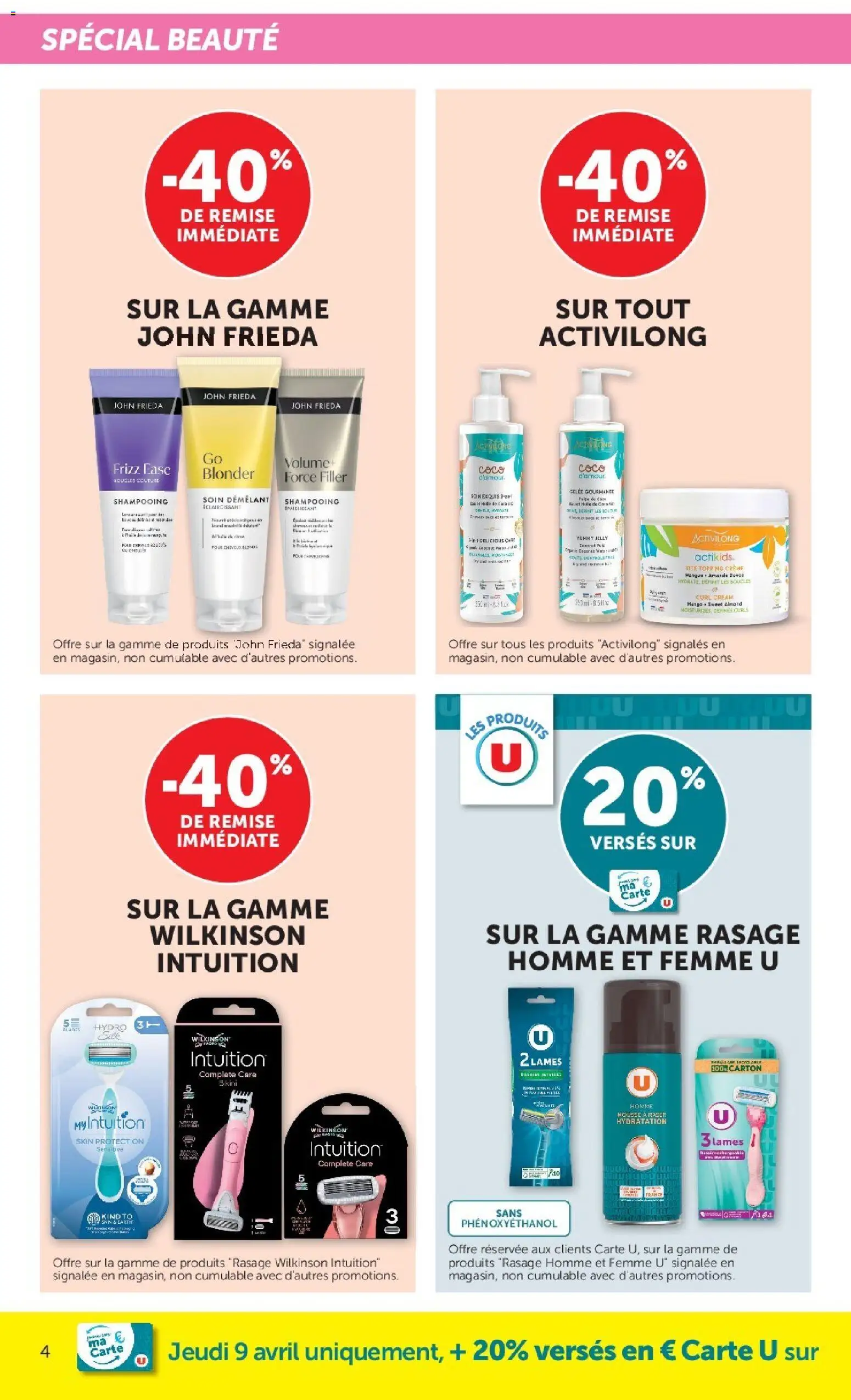 {H1} | Page: 4 | Produits: Shampooing, Crème