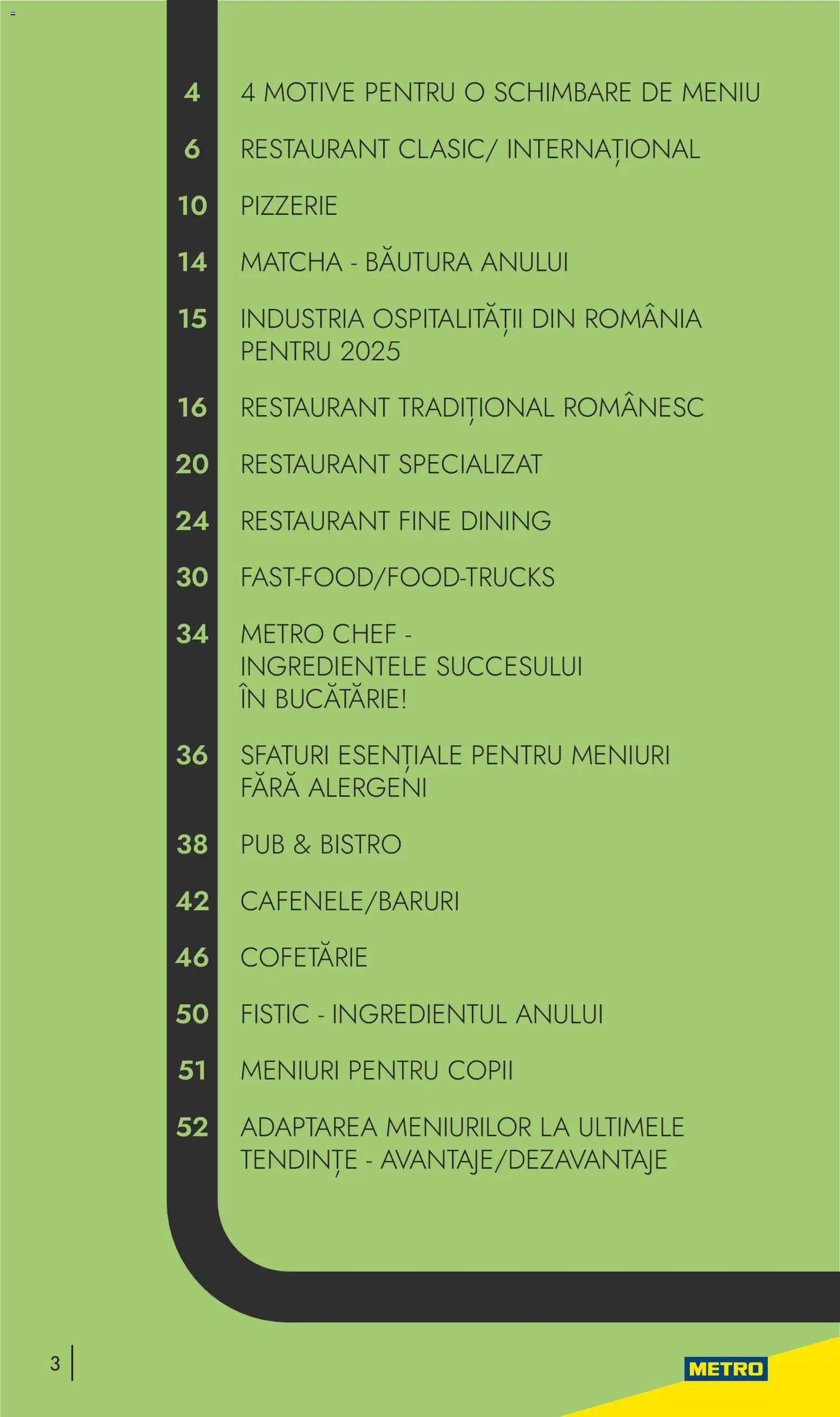 Noul catalog Metro – valabil de la 10.11.2025 | Pagină: 3 | Produse: Bucătărie, Fistic