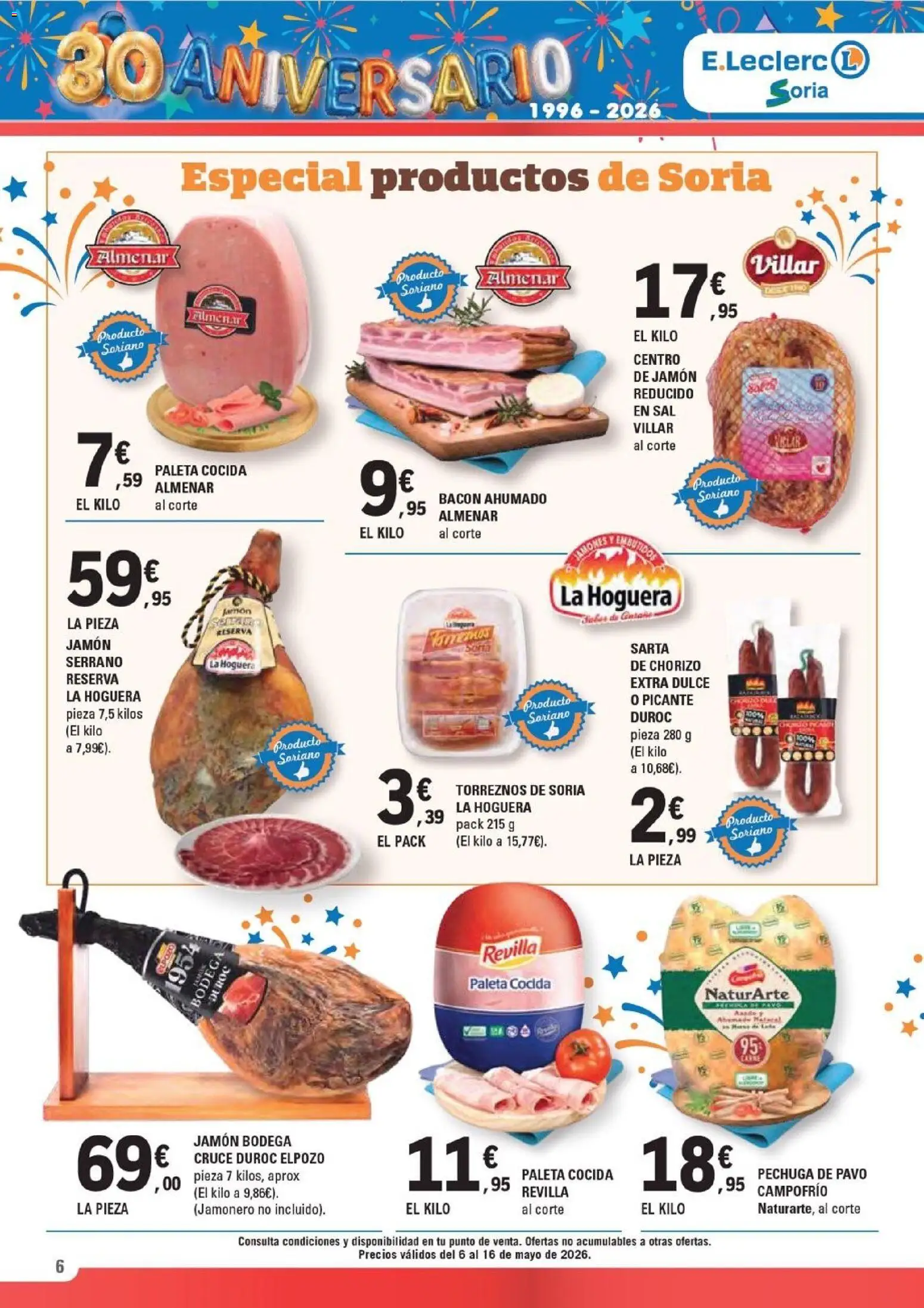 E.Leclerc Soria │ válido desde el 06.05.2026 | Página: 6 | Productos: Jamón