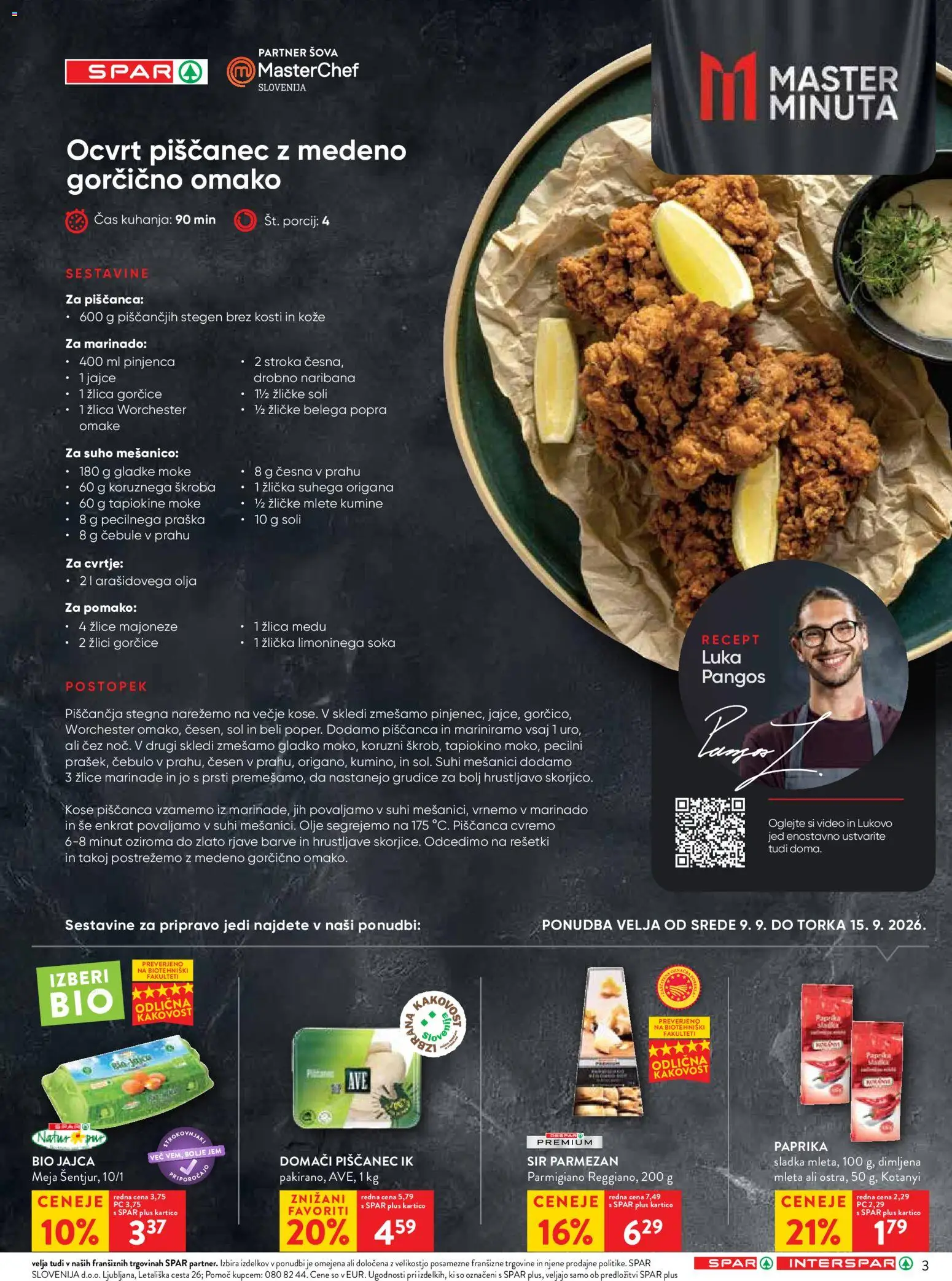 Novi Spar katalog ponudbe – veljaven od 09.09.2026 | Stran: 3 | Izdelki: Video, Omake, Paprika, Žlica