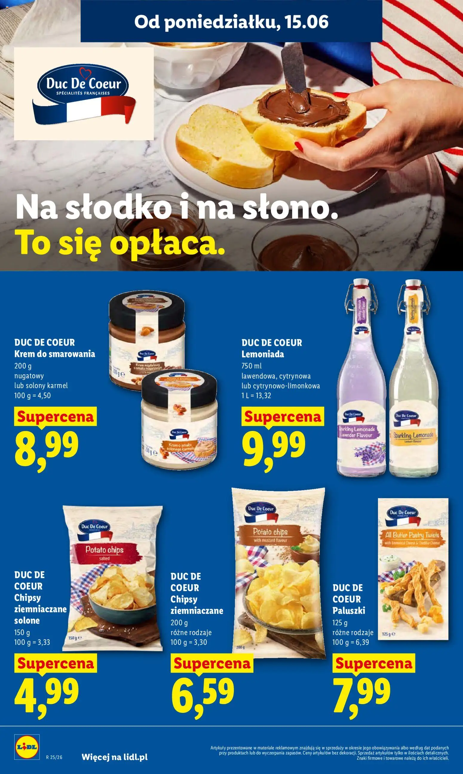 Lidl Polsko leták od 15.06.2026 | Strana: 72 | Produkty: Krém, Chipsy, Cheddar