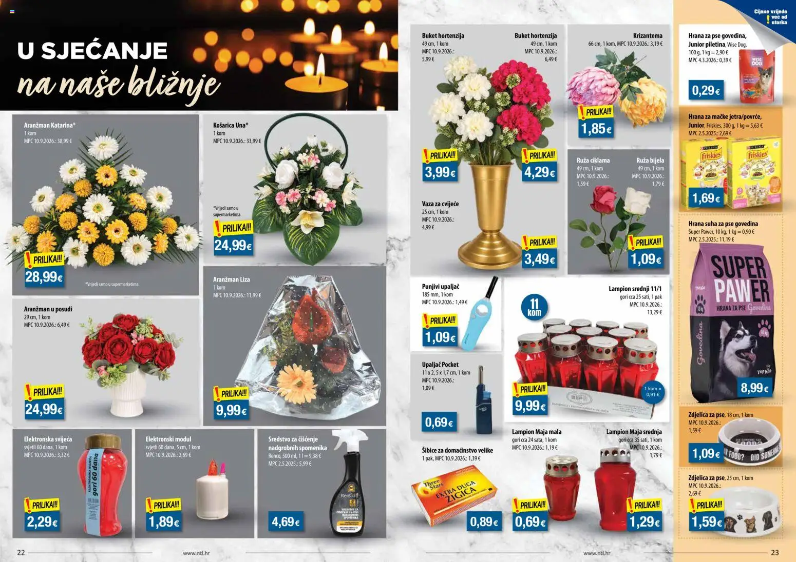 NTL katalog | vrijedi od 21.10.2026 | Stranica: 12 | Proizvodi: Vaza, Hrana za pse, Lampion, Hrana za mačke