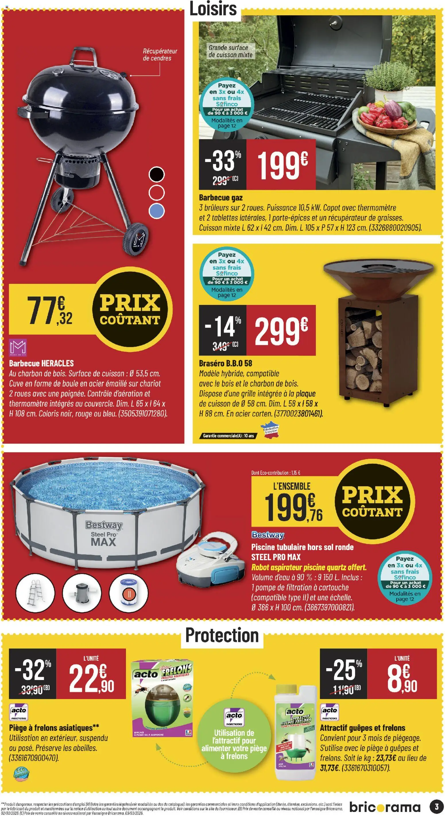 {H1} | Page: 3 | Produits: Brasero, Barbecue, Thermomètre, Robot aspirateur