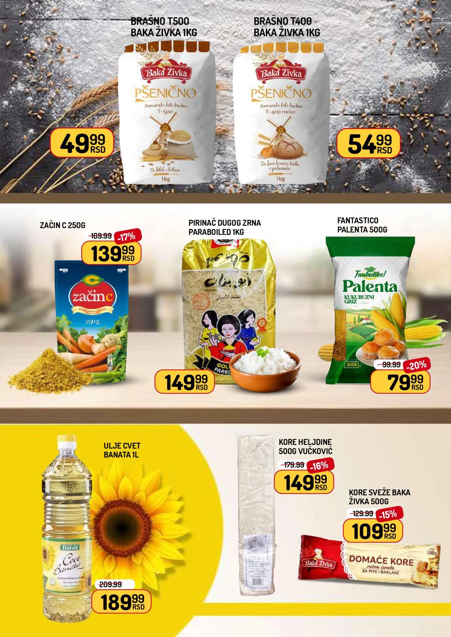 Aman katalog - važi od 17.04.2026 | Strana: 8 | Proizvode: Palenta, Brašno, Hleb, Pirinač
