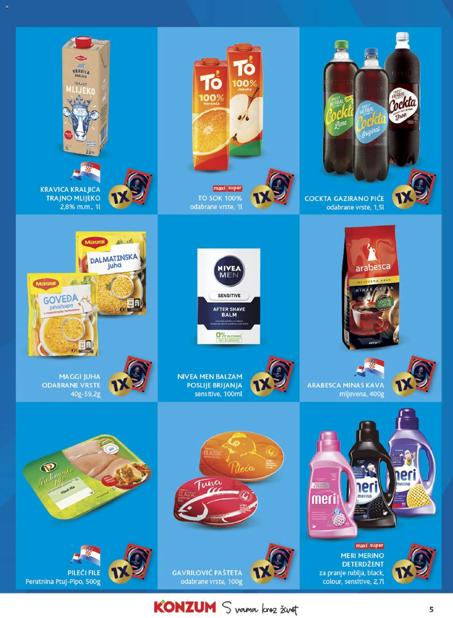 Konzum HR akciós ujság - amely érvényes a következő dátumtól: 20.05.2026 | Oldal: 5 | Termékek: Lime, Maggi