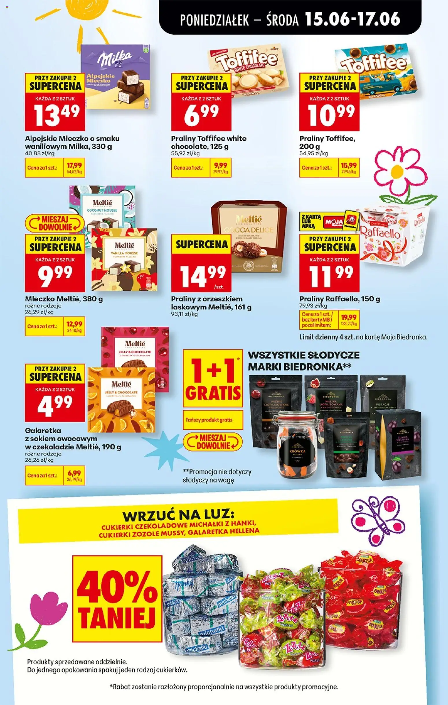 Biedronka Polsko leták od 15.06.2026 | Strana: 61 | Produkty: Milka, Toffifee, Karty, Toffifee White