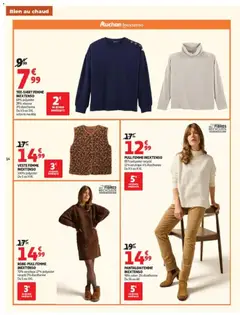Auchan - Prévisualisation de VESTE FEMME INEXTENSO, 100% polyester Du S au XXL valide à partir de 20/10/2026 | Page: 14 | Produits: T-shirt, Pull, Veste, Pantalon