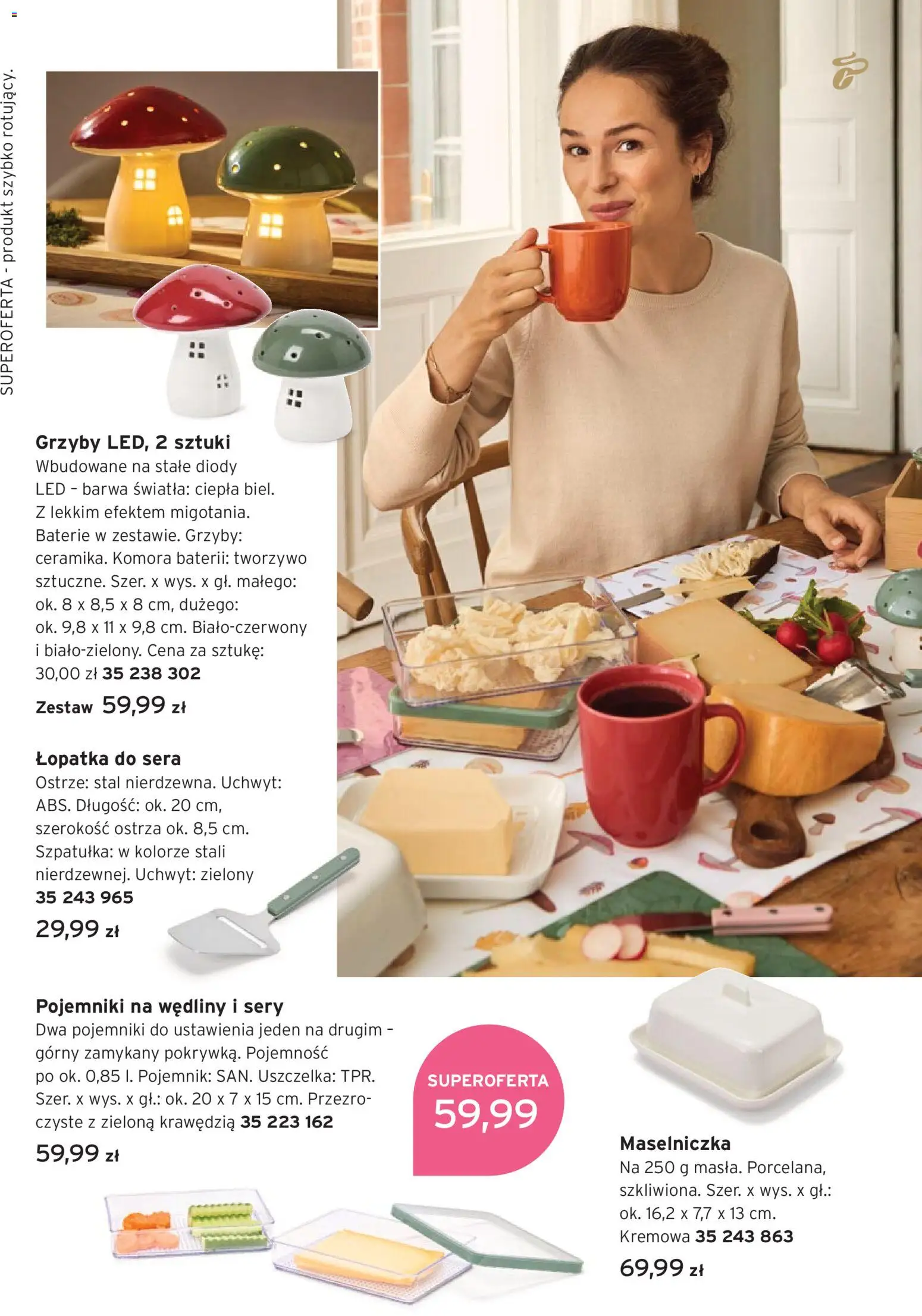 Tchibo promocje od 22.09.2026 | Strona: 7 | Produkty: Grzyby, Baterie, Sery, Wędliny