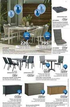 Pogląd oferty "JYSK gazetka" - ważna od 22.04.2026 | Strona: 3 | Produkty: Poduszka, Stół, Pianki, Stół ogrodowy