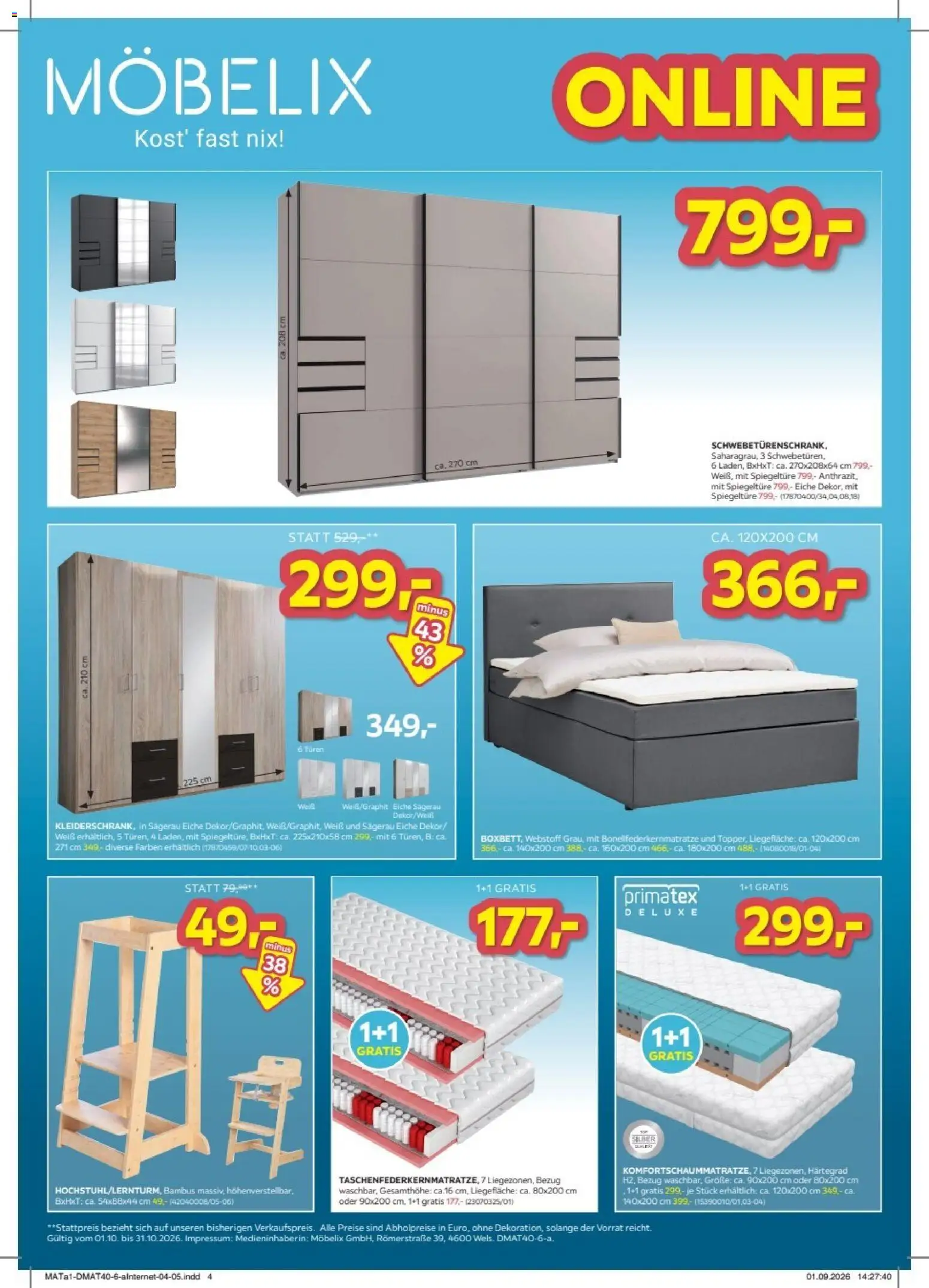 Möbelix Online deals gültig ab 01.10.2026 | Seite: 4