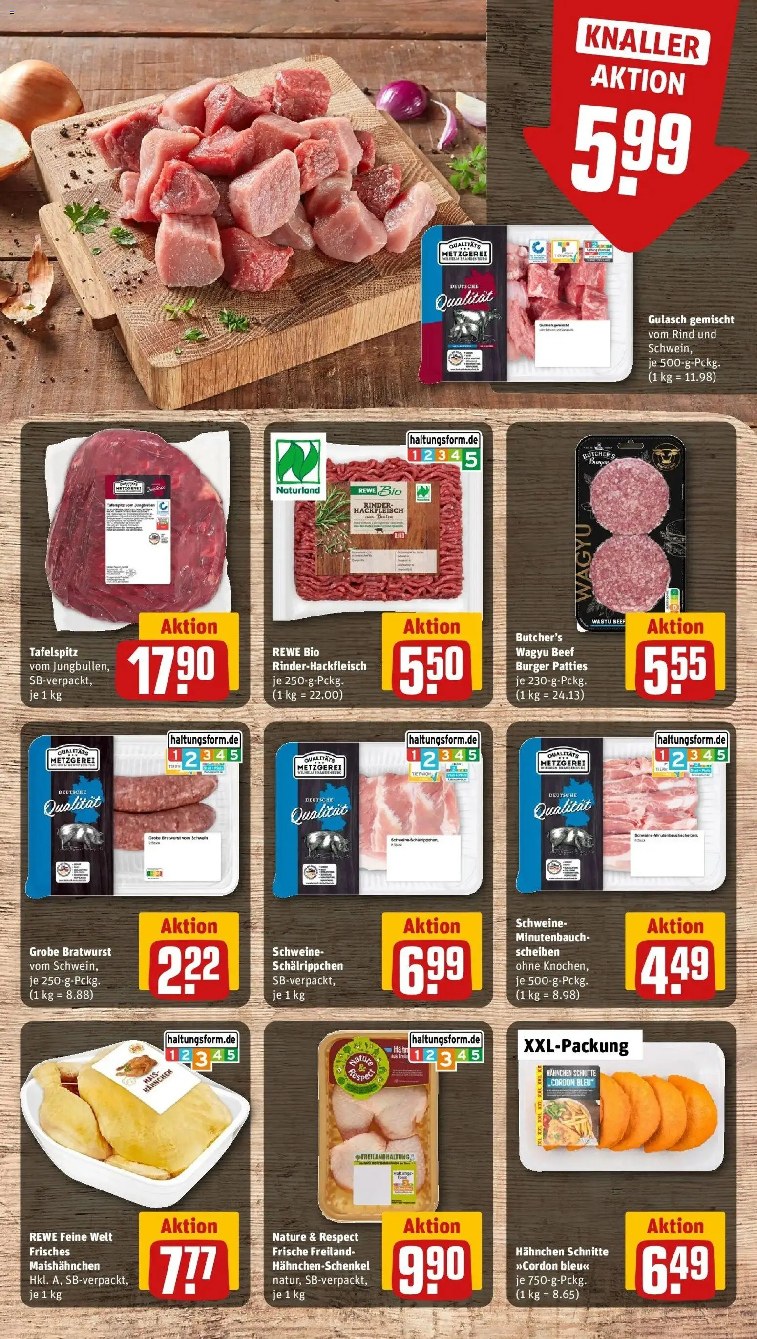 Rewe Prospekt Hofgeismar	 – gültig ab 09.03.2026 | Seite: 8 | Produkte: Hahnchen, Hahnchenschenkel, Burger, Hackfleisch
