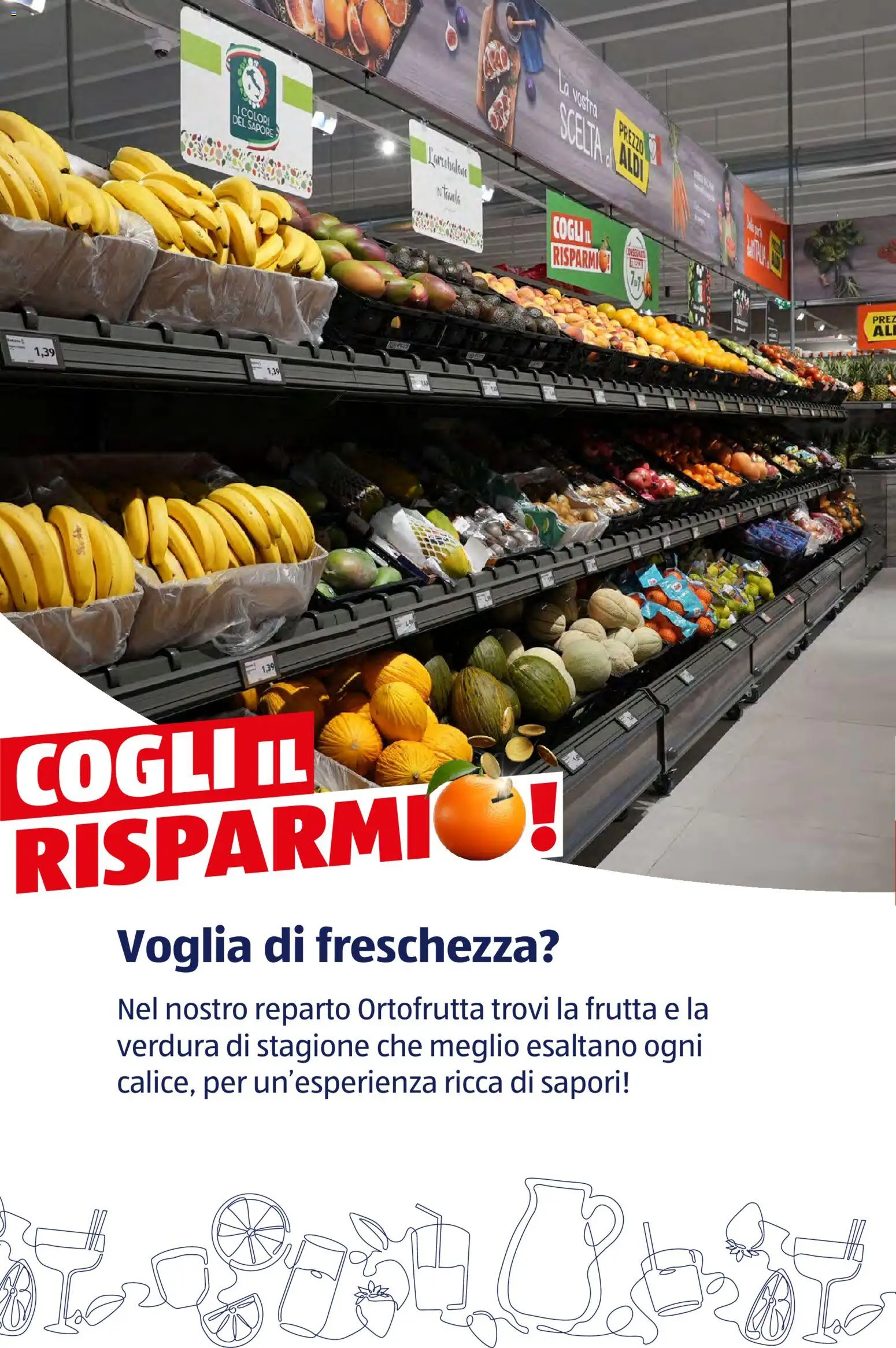 Volantino Aldi del 12/01/2026 | Pagina: 63 | Prodotti: Banane, Frutta, Mango, Melone