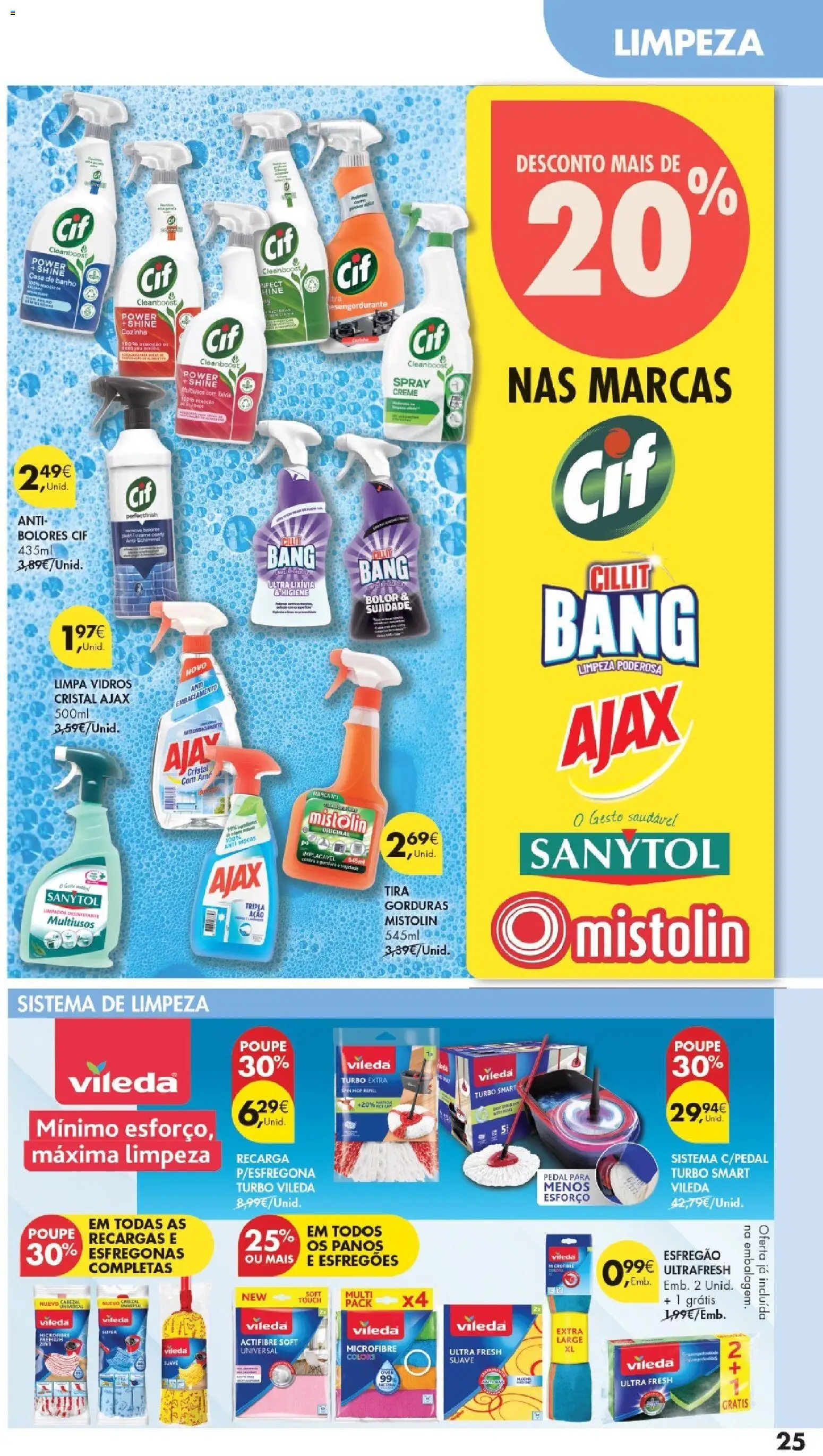 Pingo Doce folheto Especial DPH │ válido de 16.06.2026 | Página: 25 | Produtos: Limpa vidros, Casa de banho, Banho, Creme